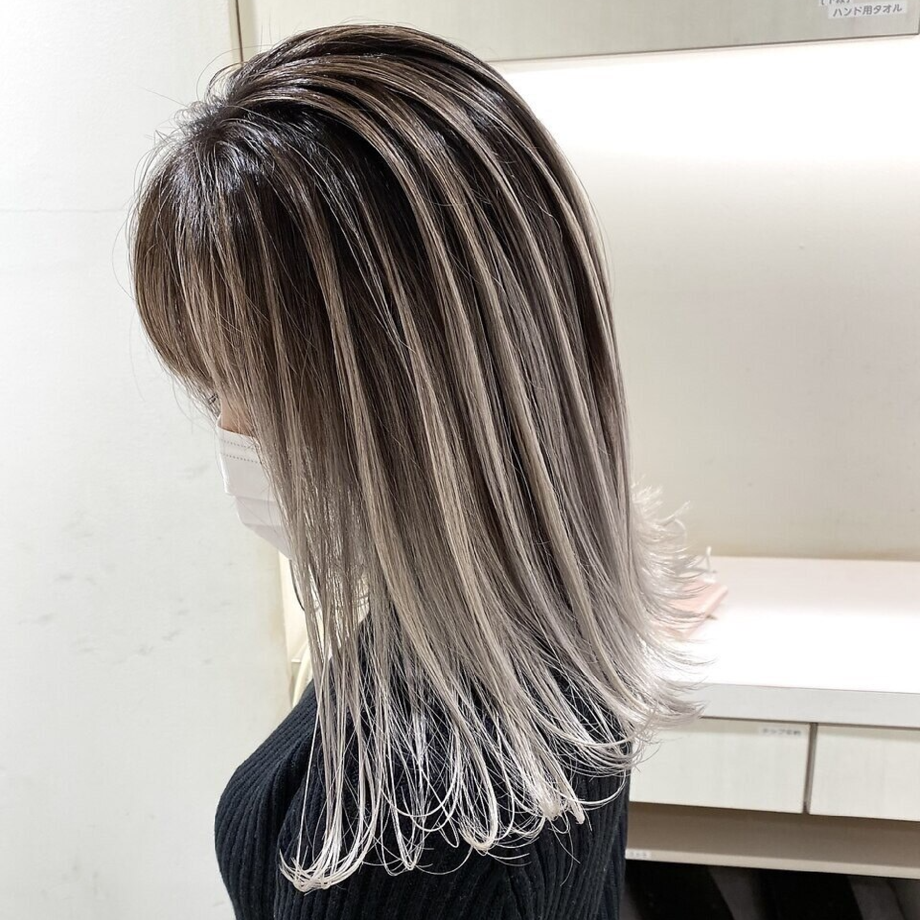 【ケアブリーチ使用】カット＋バレイヤージュ＋ベーシックTR 17600円