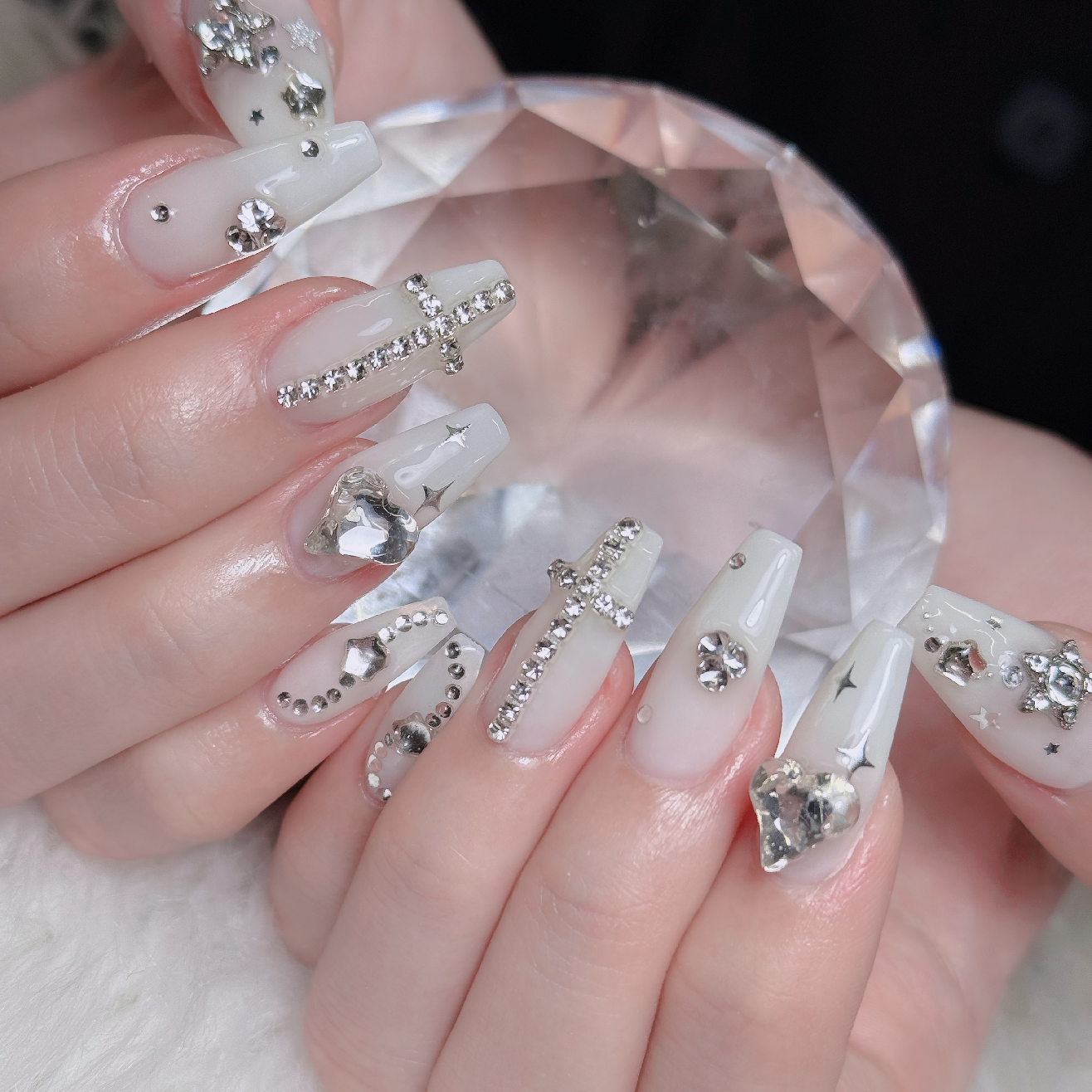チップ長さ出し10本＋ワンカラー＋パーツつけ放題💅