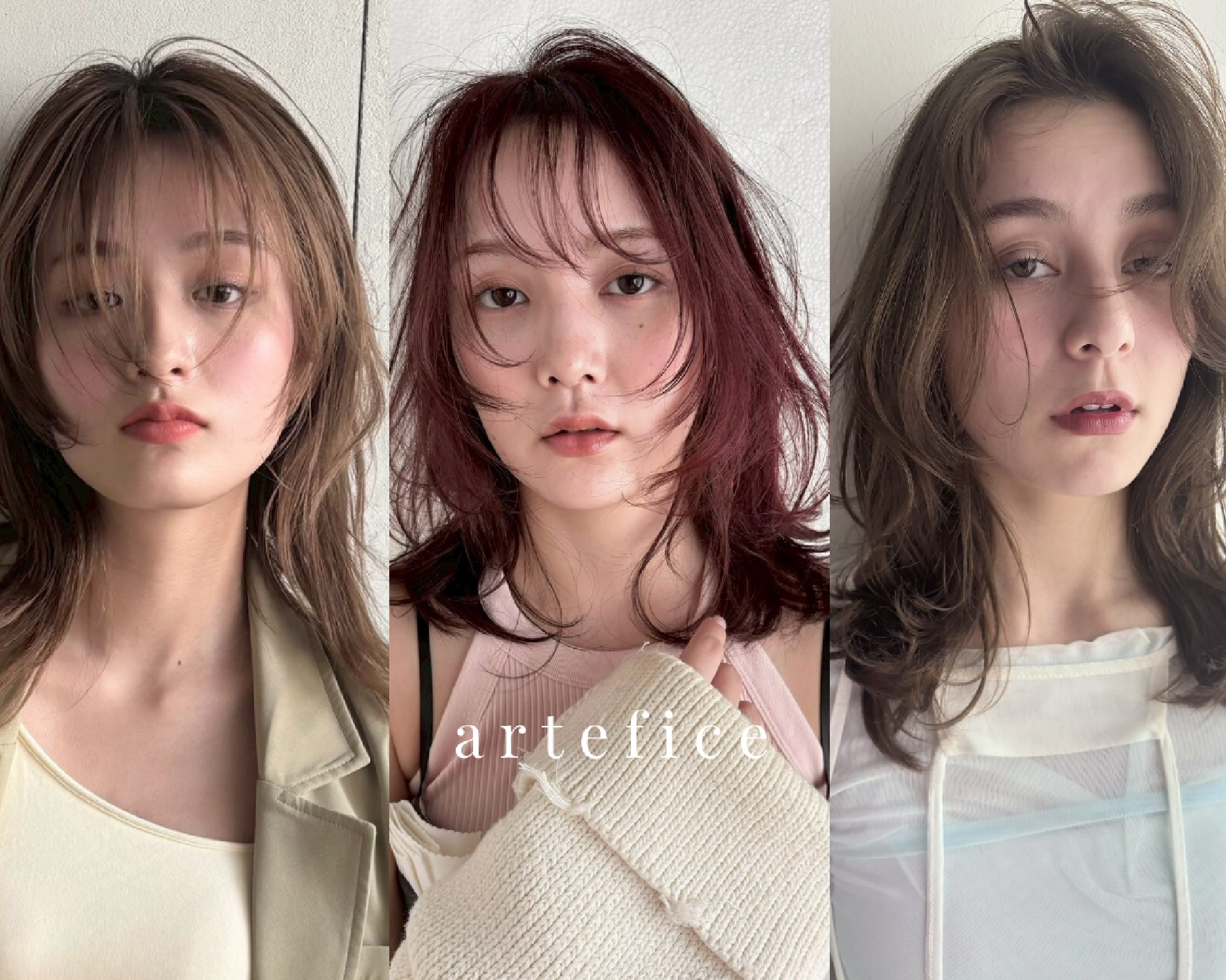 artefice 梅田 /髪質改善パーマ/韓国/顔周りレイヤーカット