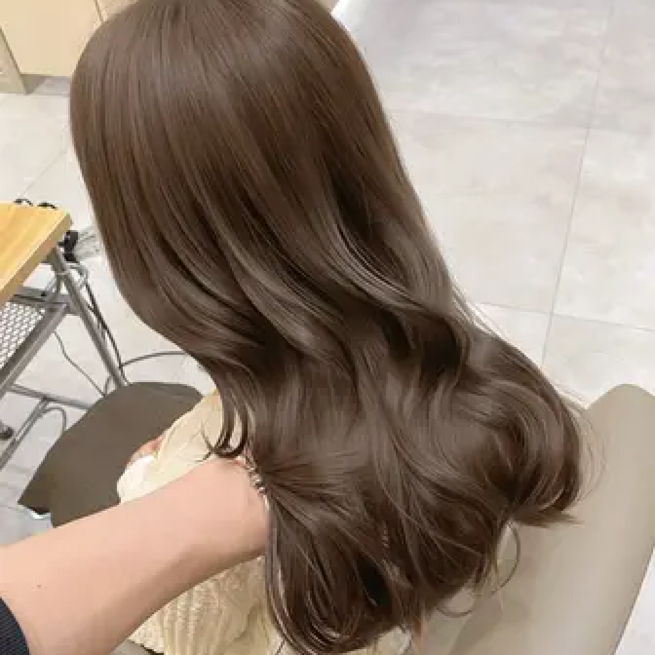 似合わせカット＋髪質改善ケアカラー＋3stepトリートメント＋コテ巻き