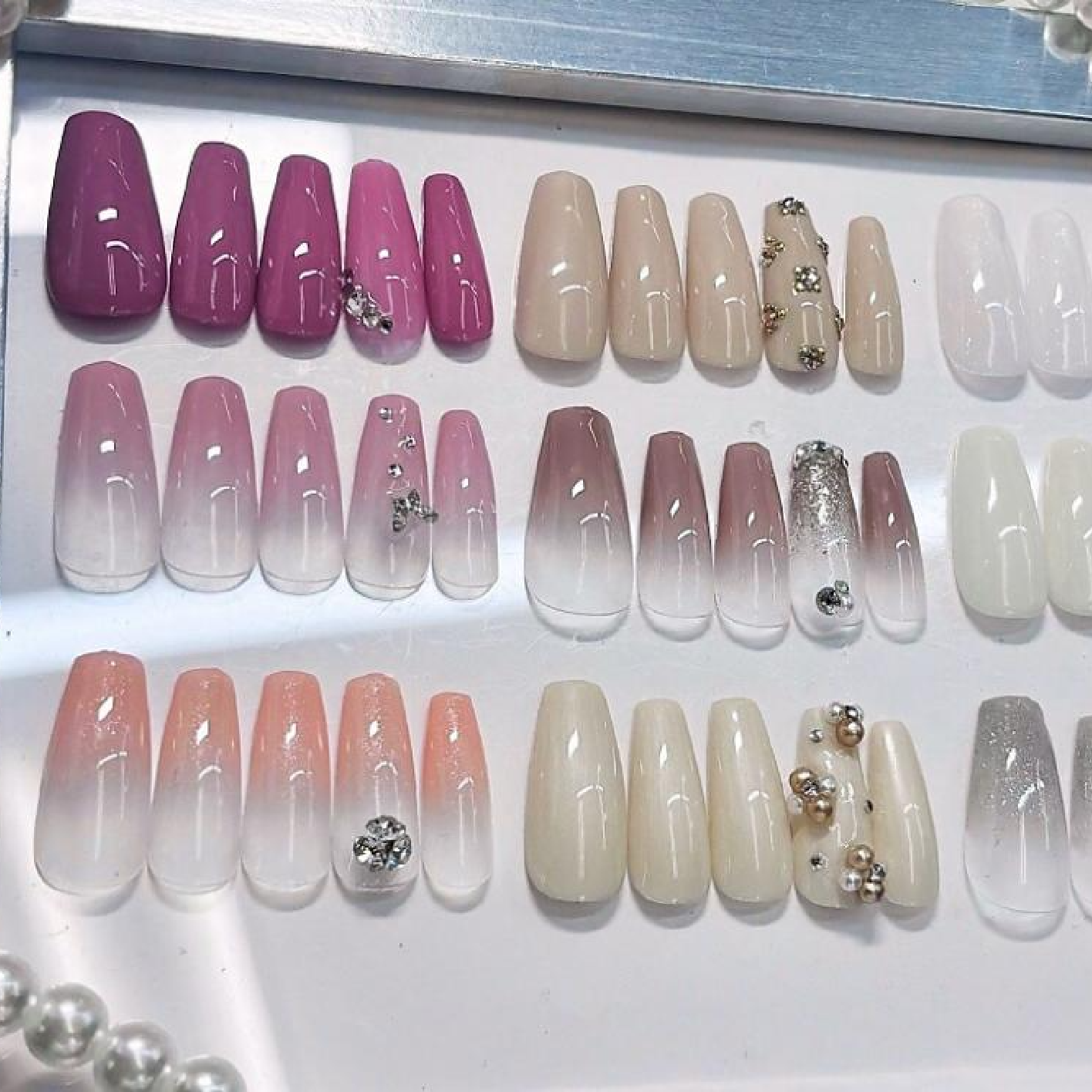 【新スカルプ】☆ジェリップ×ワングラに2本ストーン・パーツ乗せ放題♪