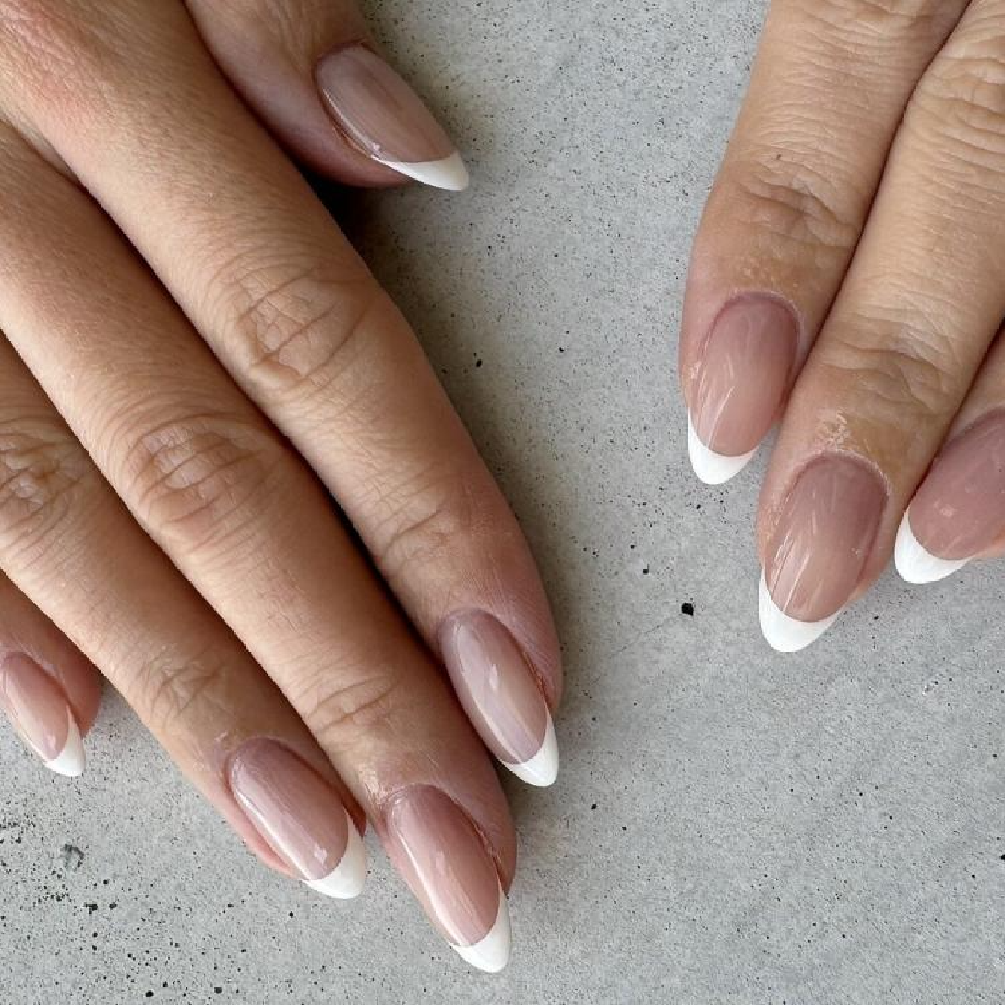 ♠メンズネイル♠クリアベース　フレンチ