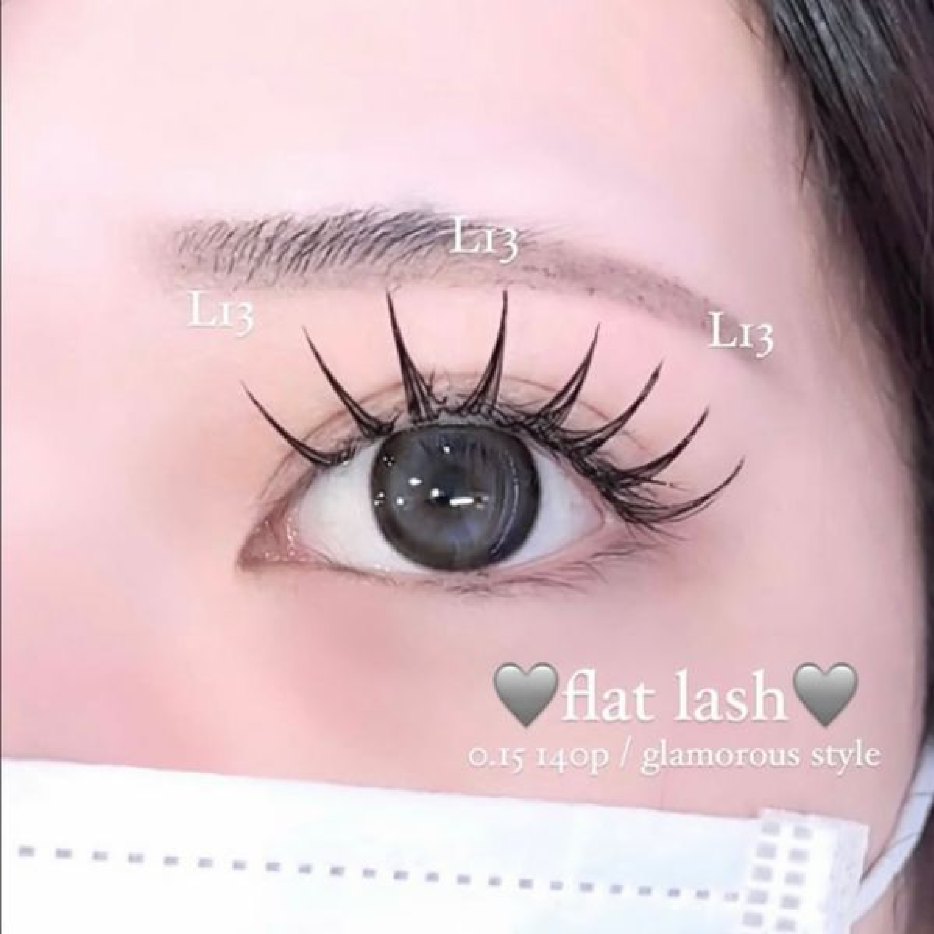 【マツエク】フラットラッシュ140本（オフ無料）
