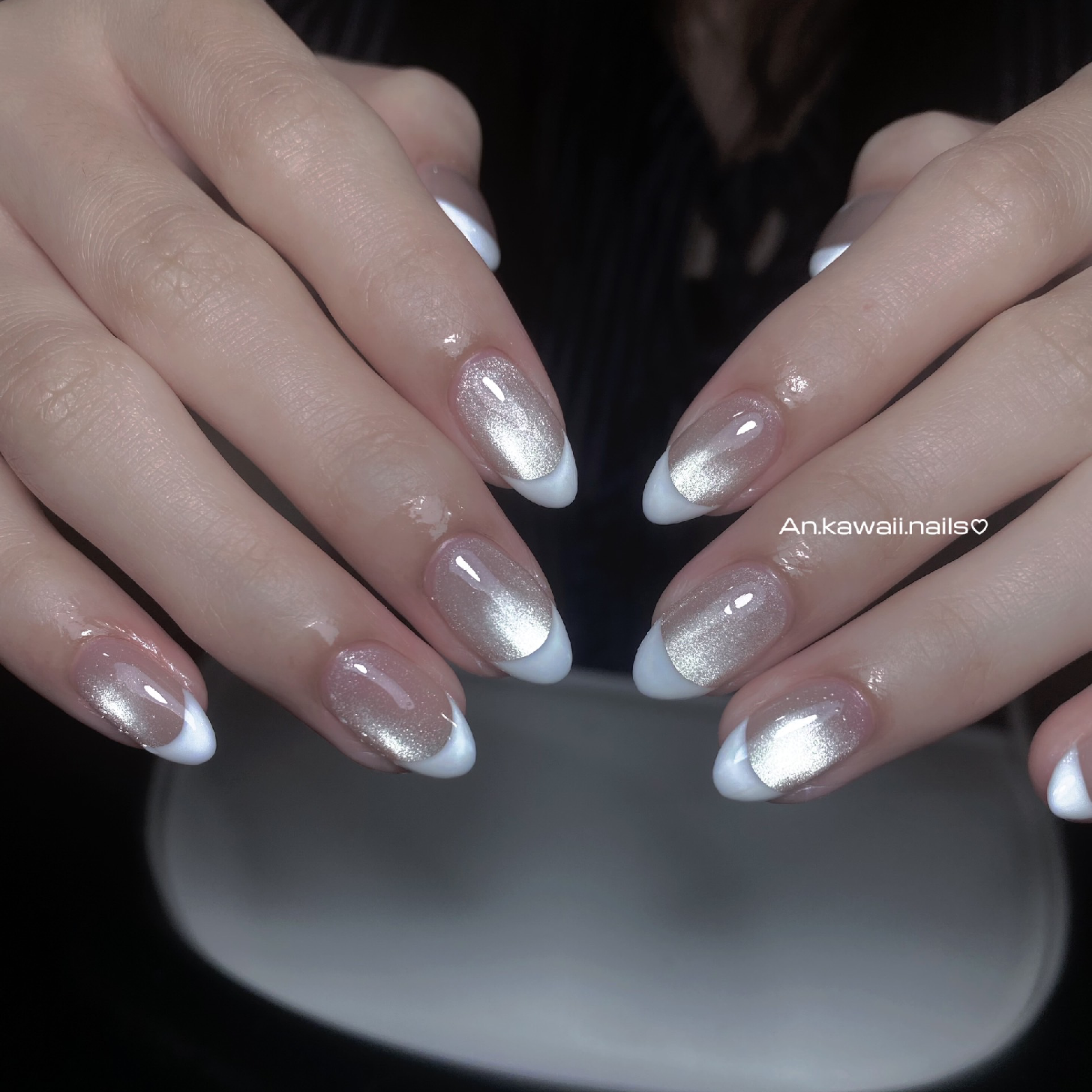 💖グラデーションとフレンチ💗🖤