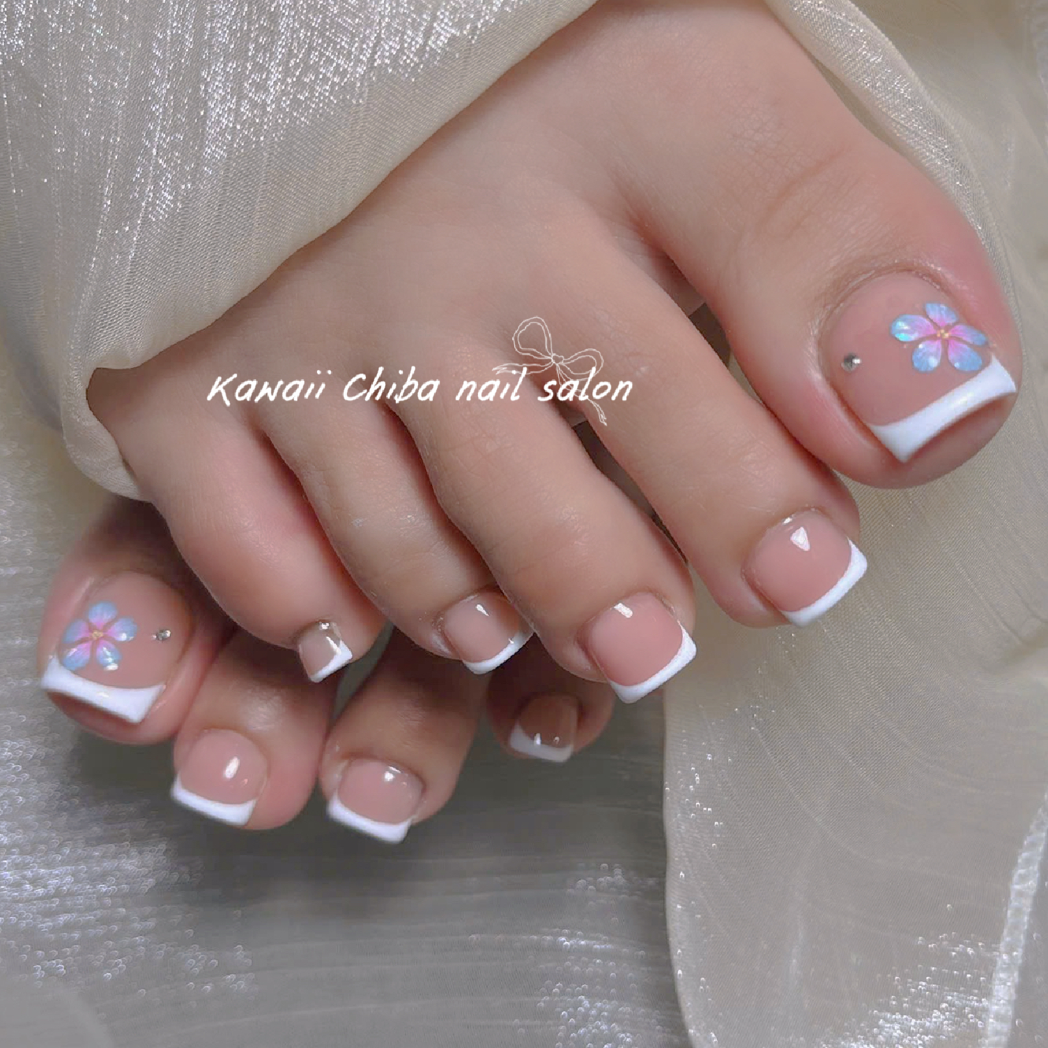 🌷[FOOT]「JRネイリスト」フレンチ🌷