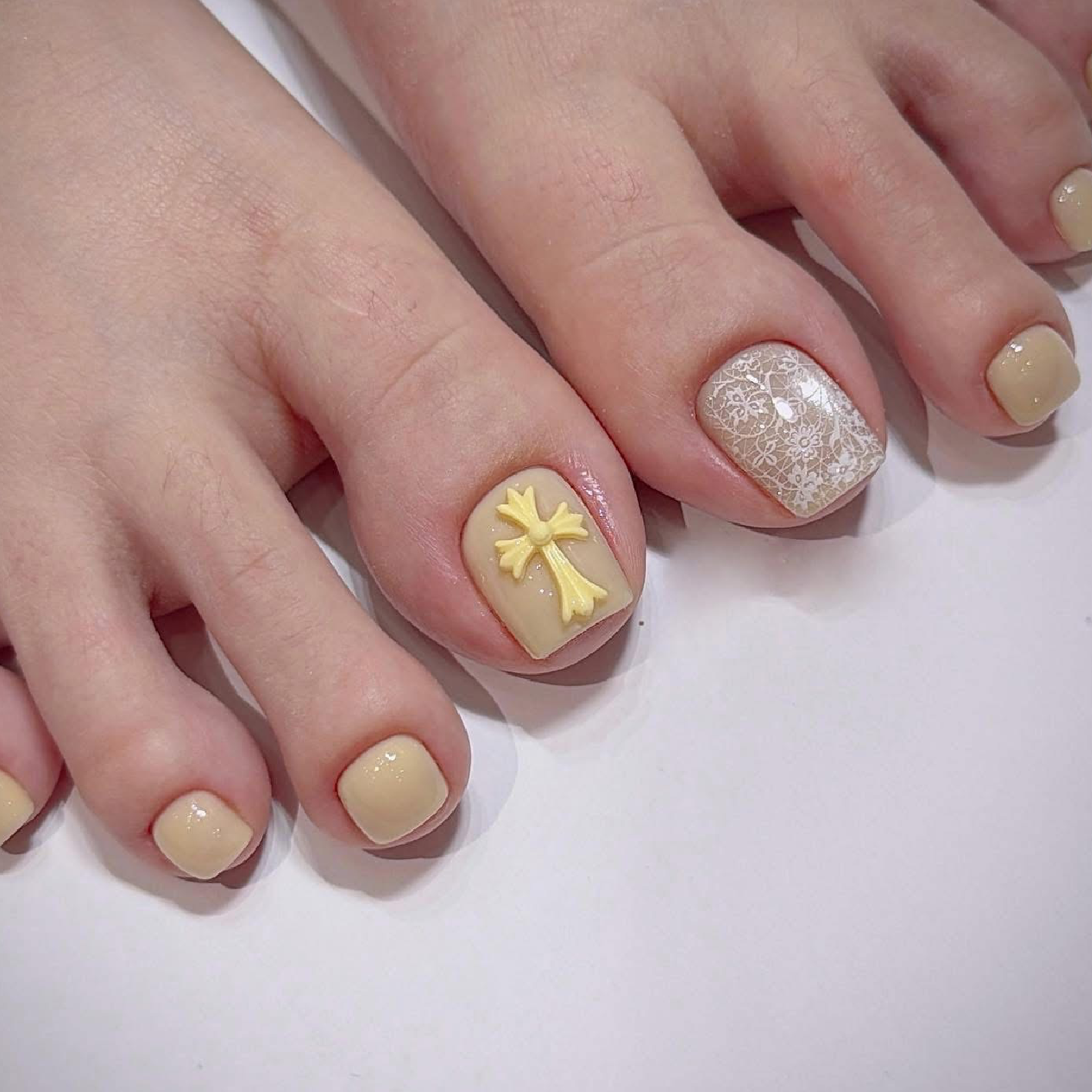 🌷[FOOT]「JRネイリスト」親指2本デザイン🌷