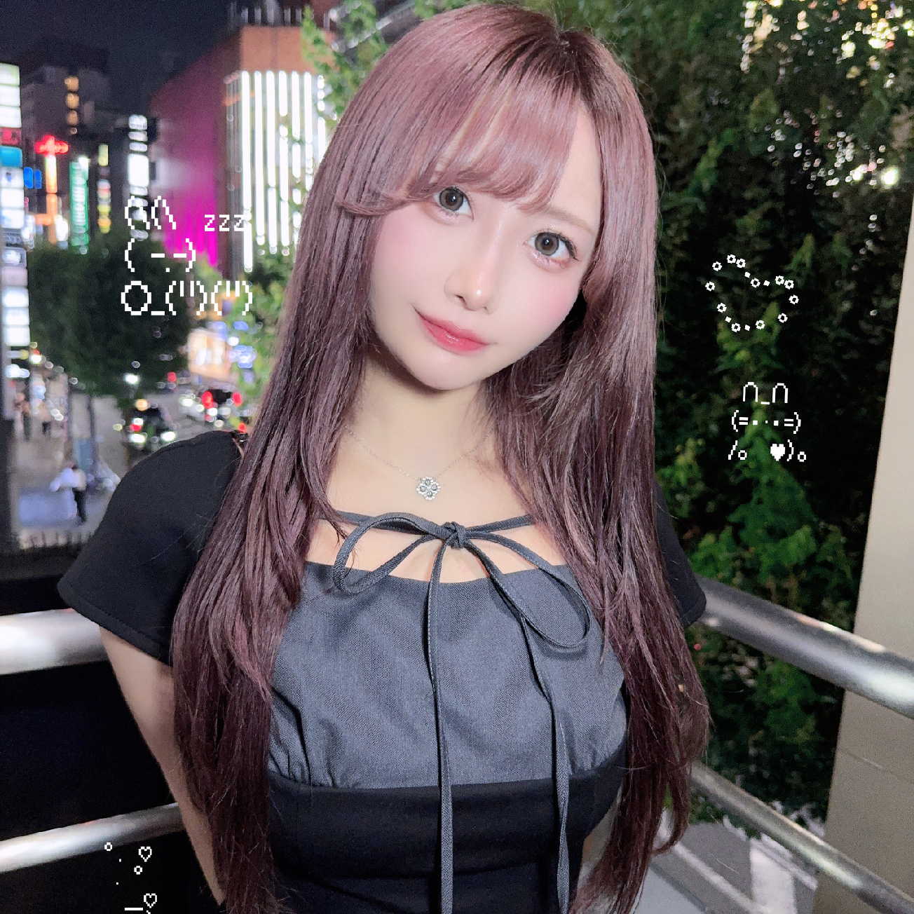 カット+ケアブリーチリタッチ+カラー+髪質改善Tr（中間後処理）