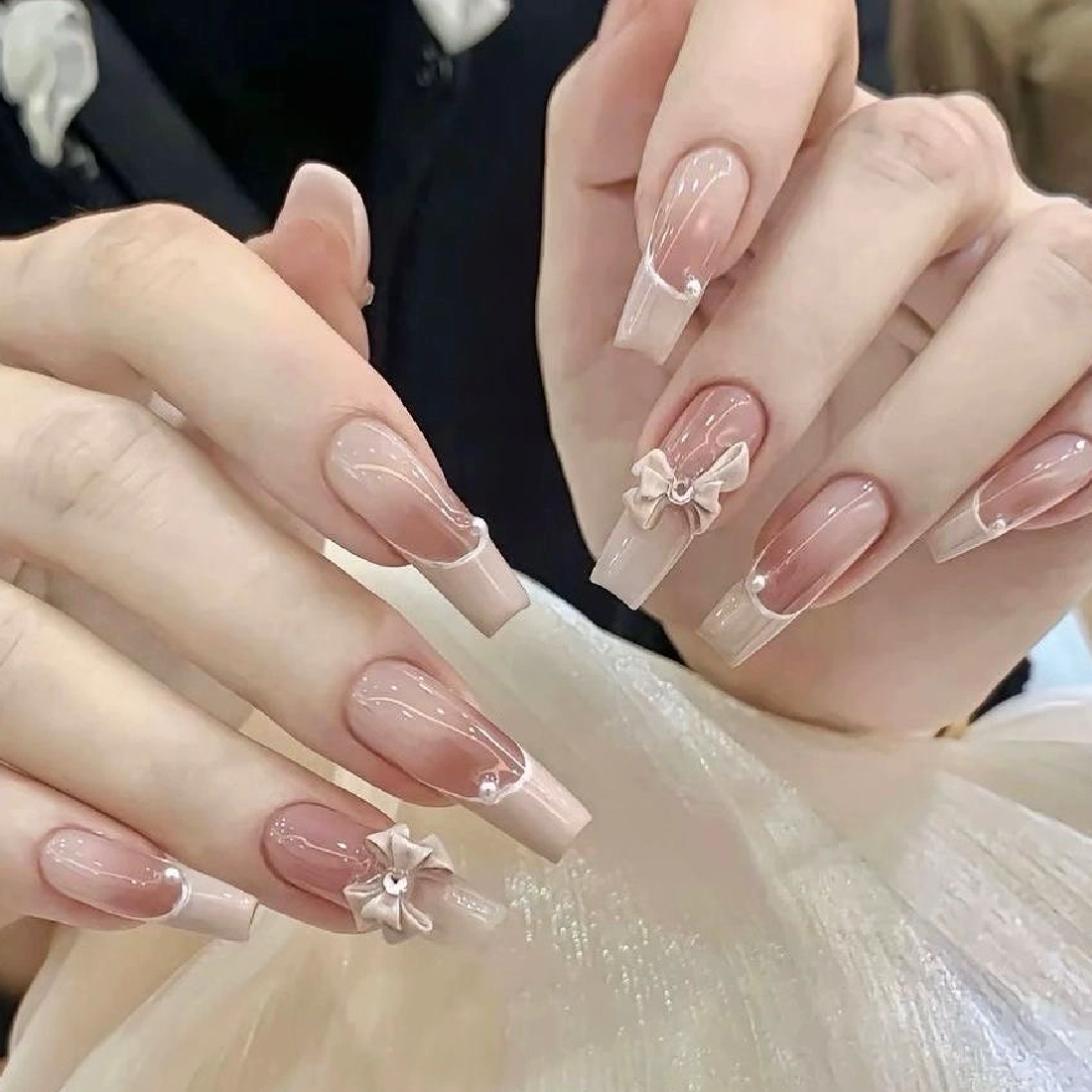 [チップ長さ出し10本]＋ワンカラー／フレンチ／マグネット／グラデーション💯