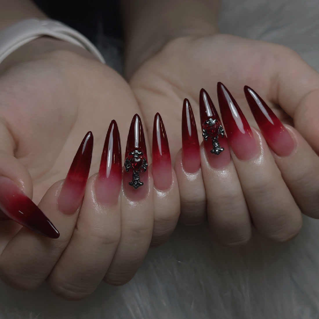 「クリスマ🎄限定」チップ長さ出し＋マグネットorグラデーションorフラッシュ