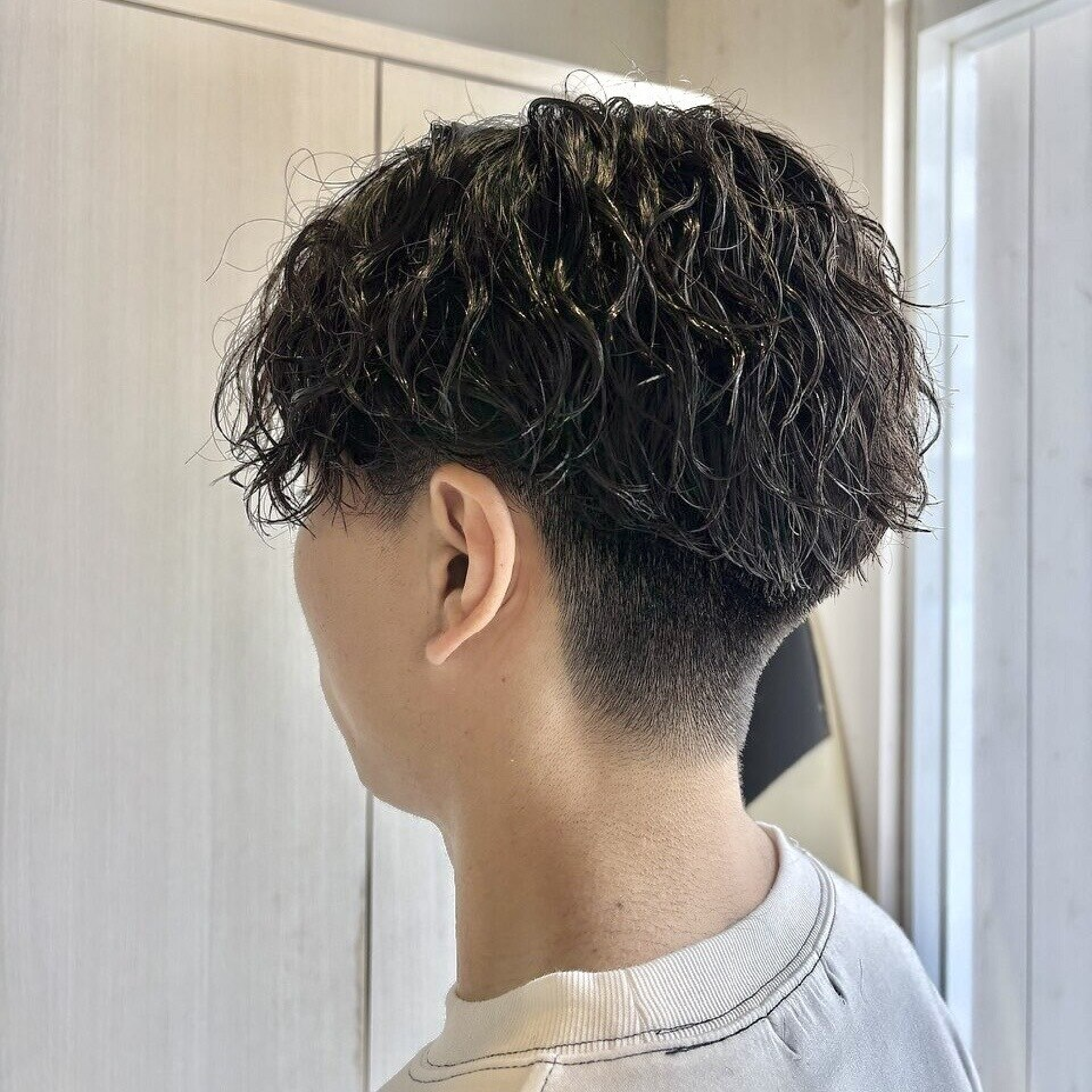 【メンズ】【ケアパーマ波巻きツイスパ】カット+パーマ+プチスパ［蕨・川口］