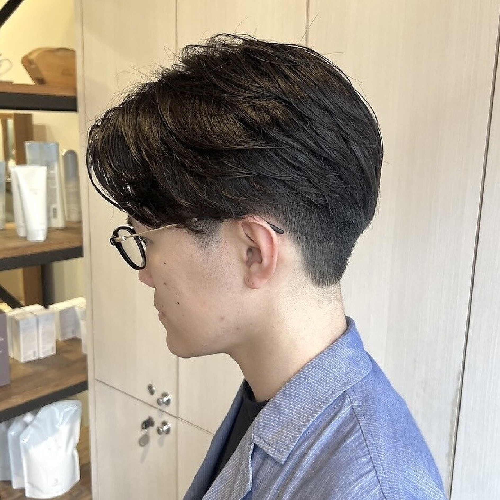 【メンズ】【ワックス付き】カット+パーマ+エヌドットスタイリング剤［蕨］