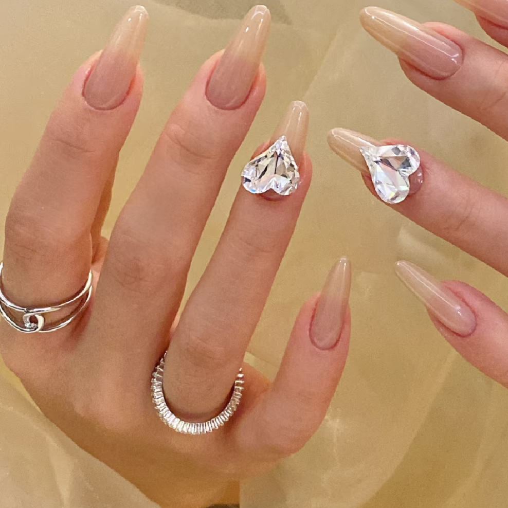 ★チップ長さ出し＋カラー＆ラメグラ２色まで(500円迄のパーツ2個付き)9980