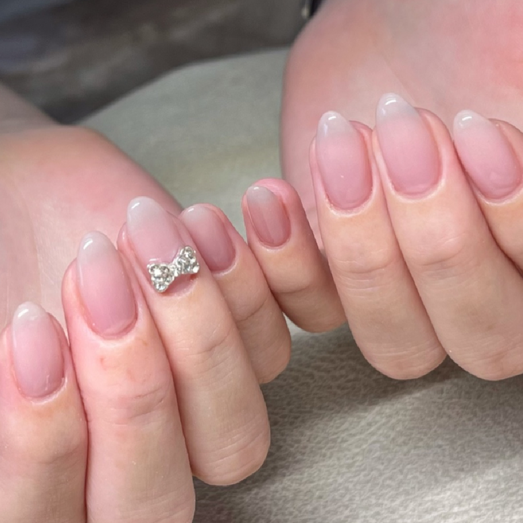 【平日16:00まで限定】選べるストーン2コ付カラー&ラメグラデーション