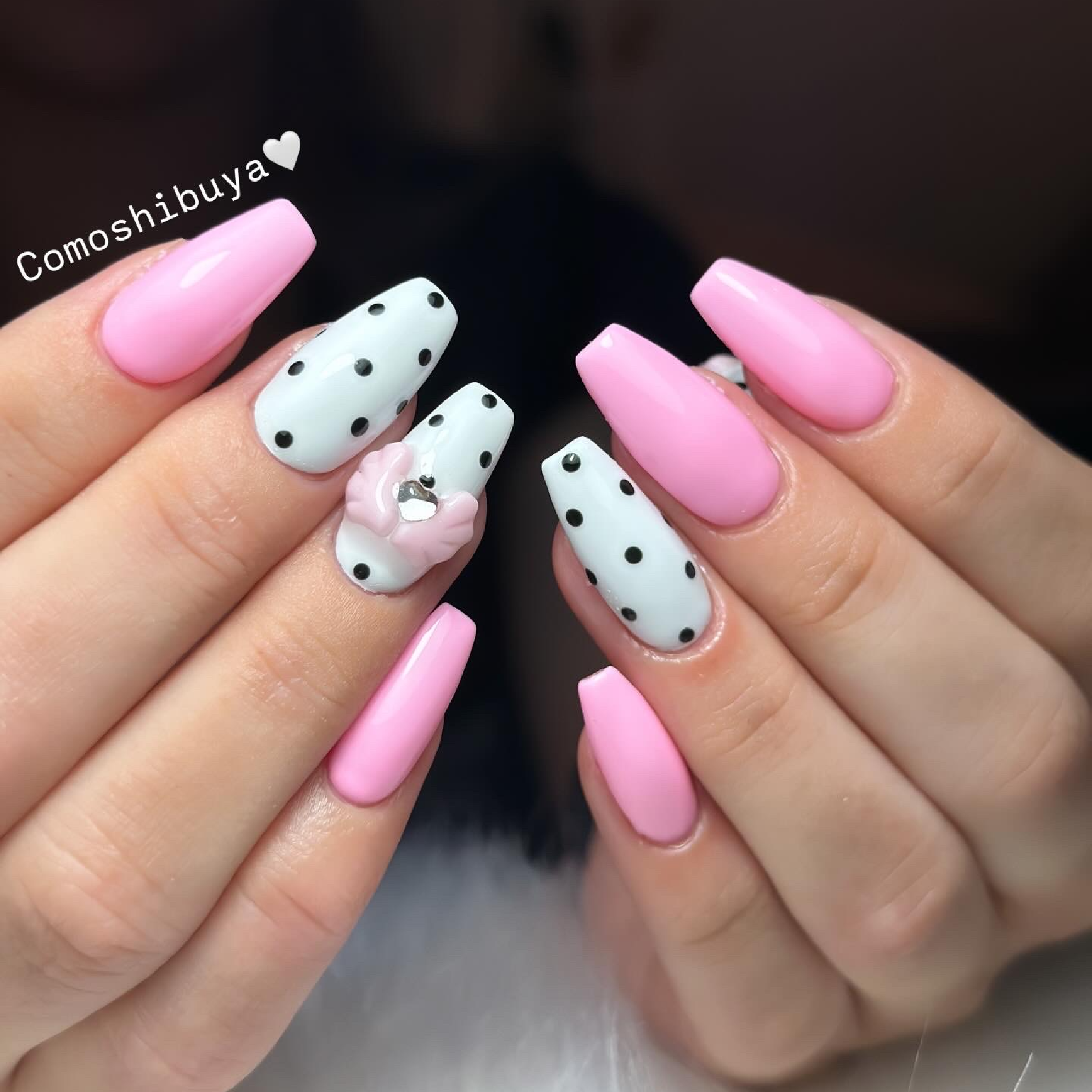 チップ長さだし＋シンプルデザイン＋パーツ2個