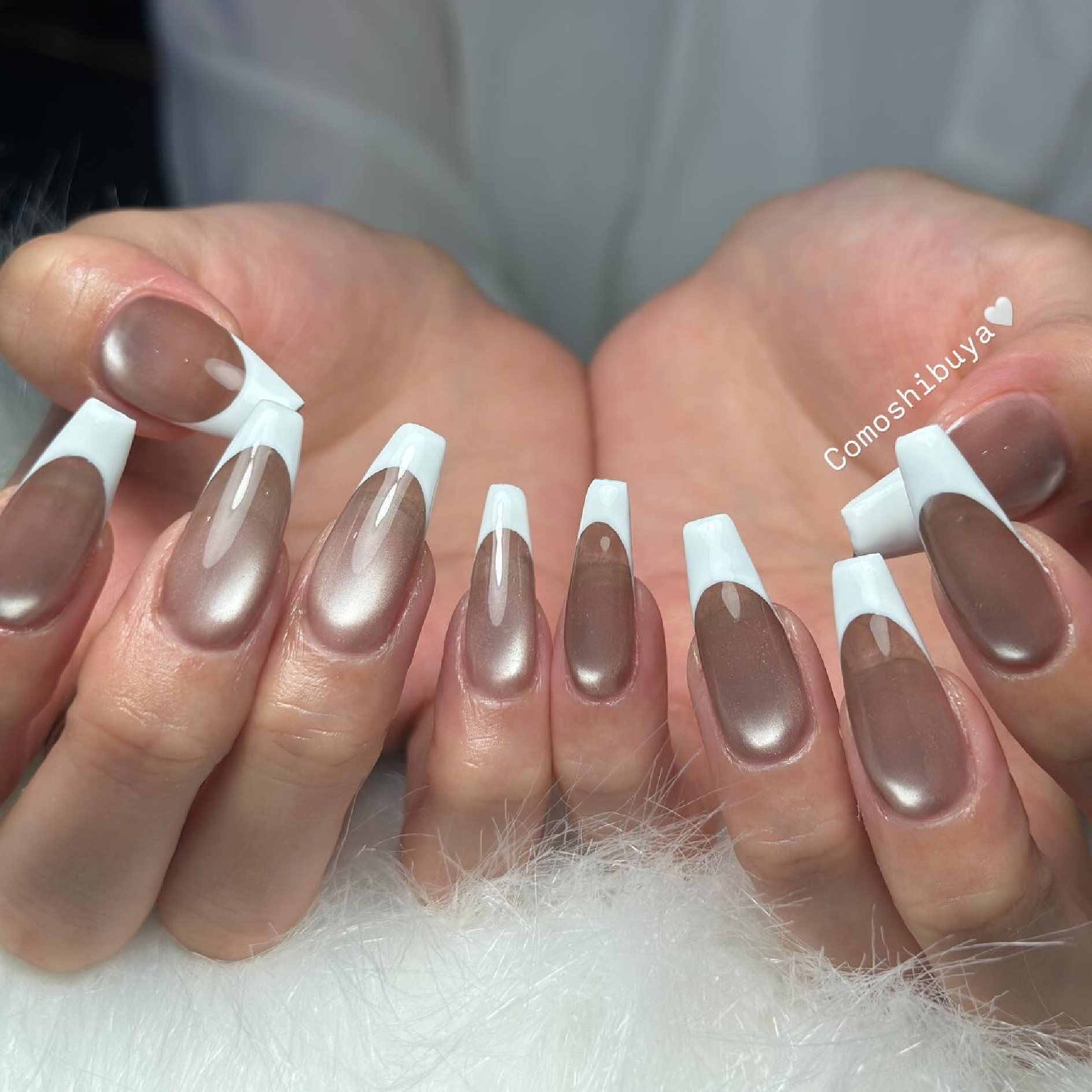 チップ長さだし＋カラーフレンチ