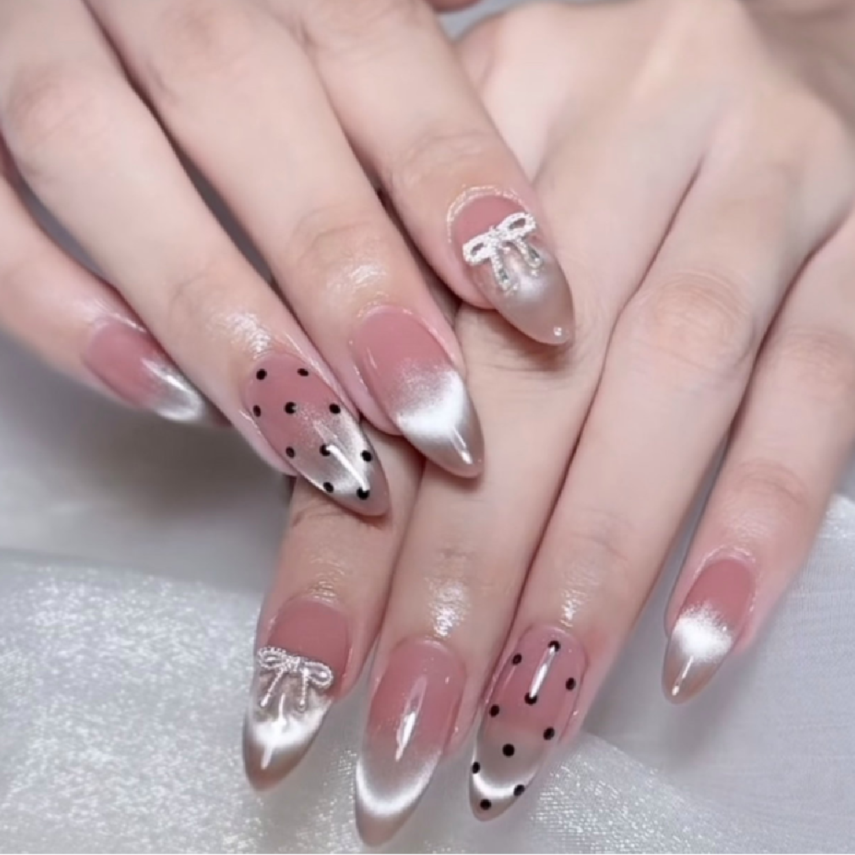 【チップ長さ出し10本】アート4本やり💅🏻＆パーツ2個付け💎