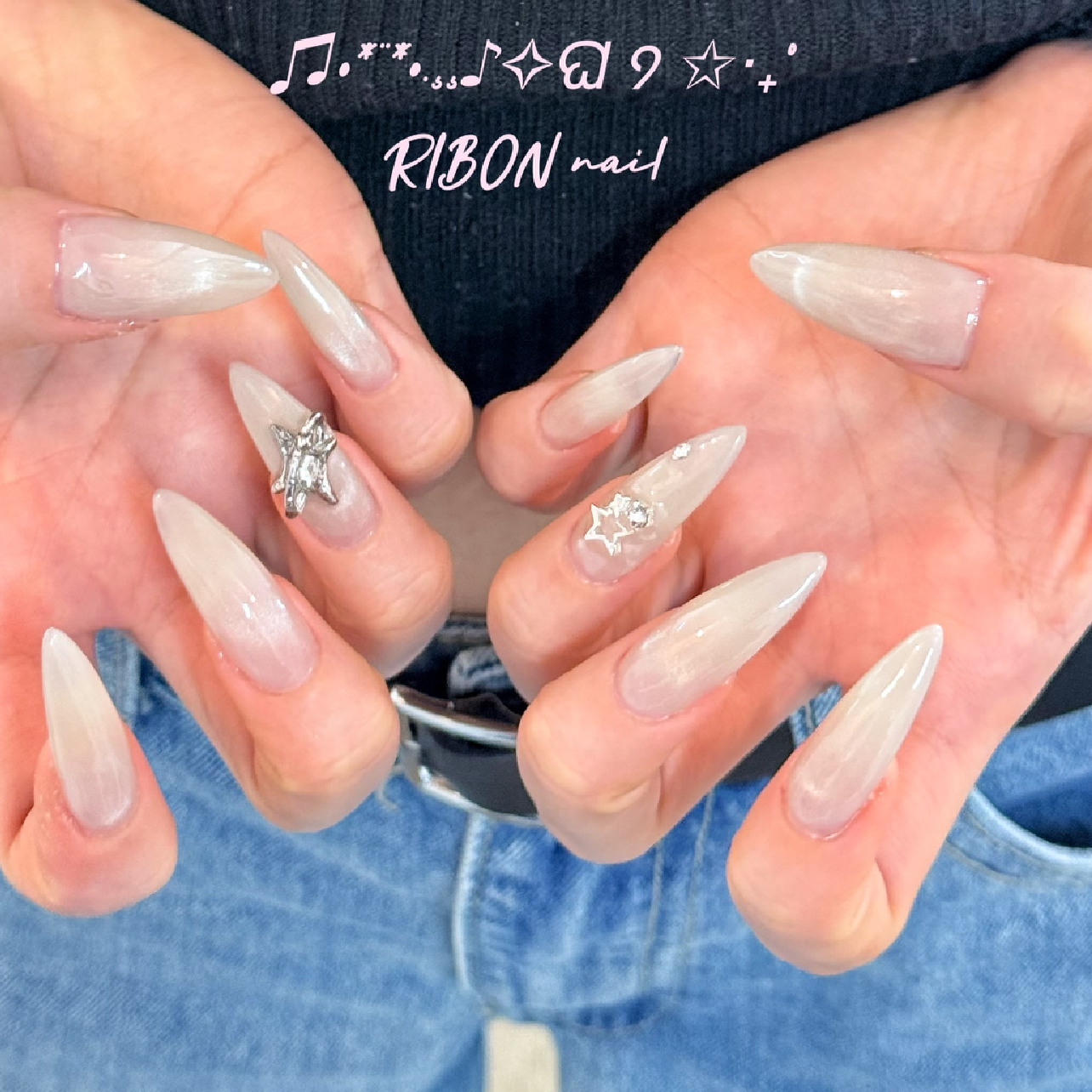 【研修中】チップ長さ出し可愛いデザインアートやり放題💅🏻＆パーツ2個付け💎