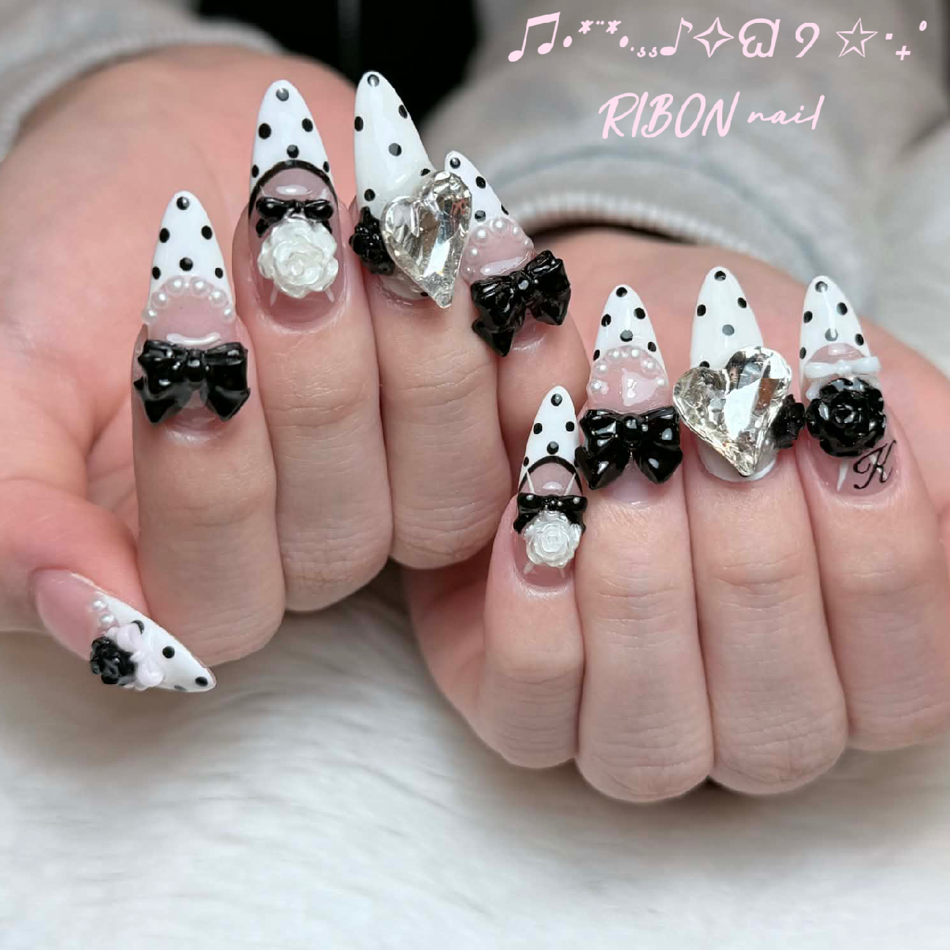 【チップ長さだし10本】アートやり放題💅🏻＆シール＋パーツ付け放題😻