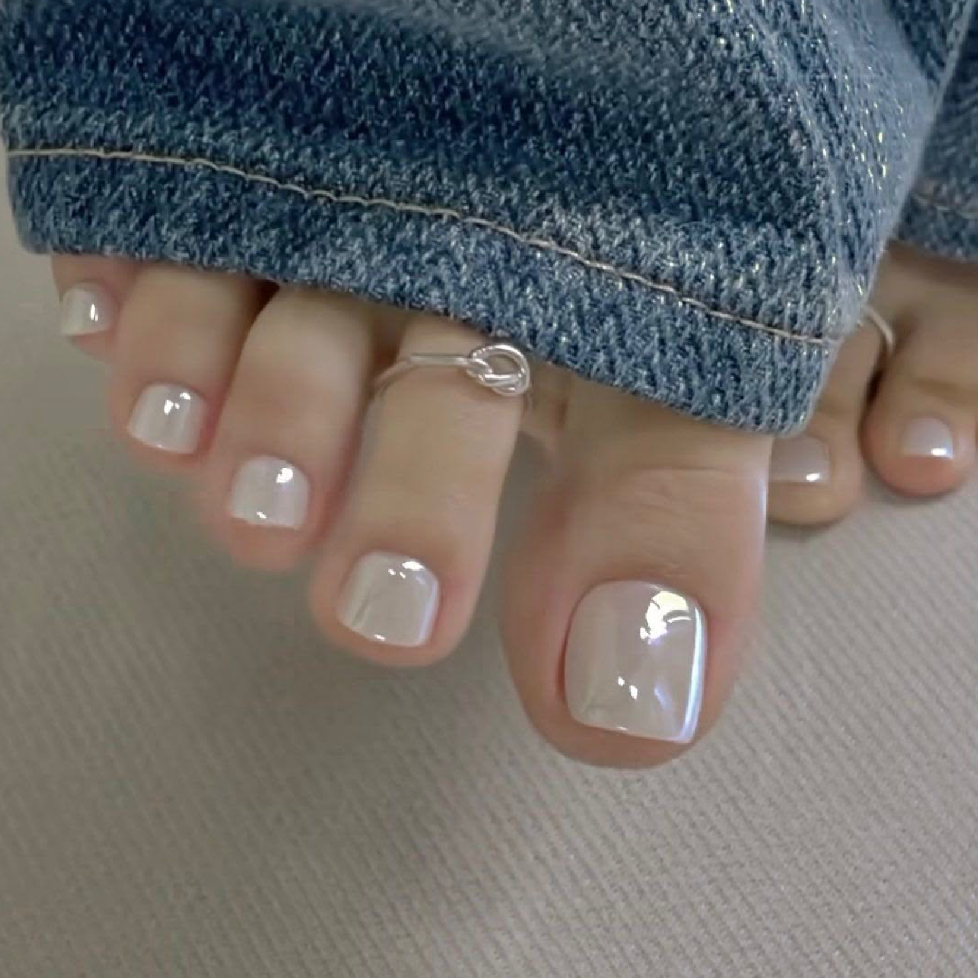 フットミラー／オロラーネイル💕✨