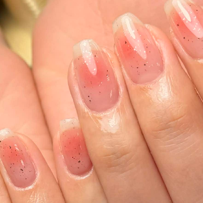 研修中2🎀チップ長さだしチークネイル/カラーグラデーション