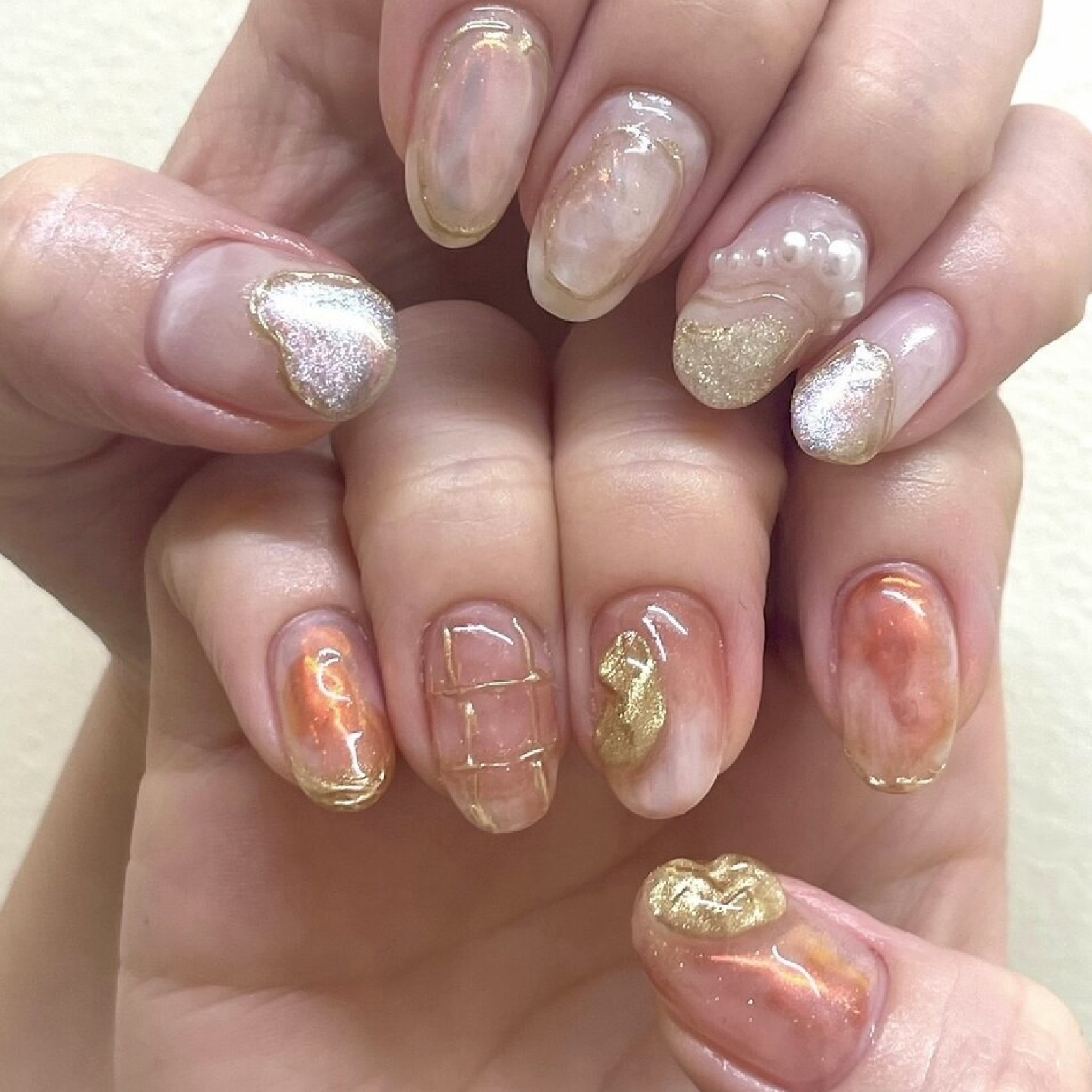 【ハンド】手持ちデザインOK☆ニュアンス(6本まで)¥8300
