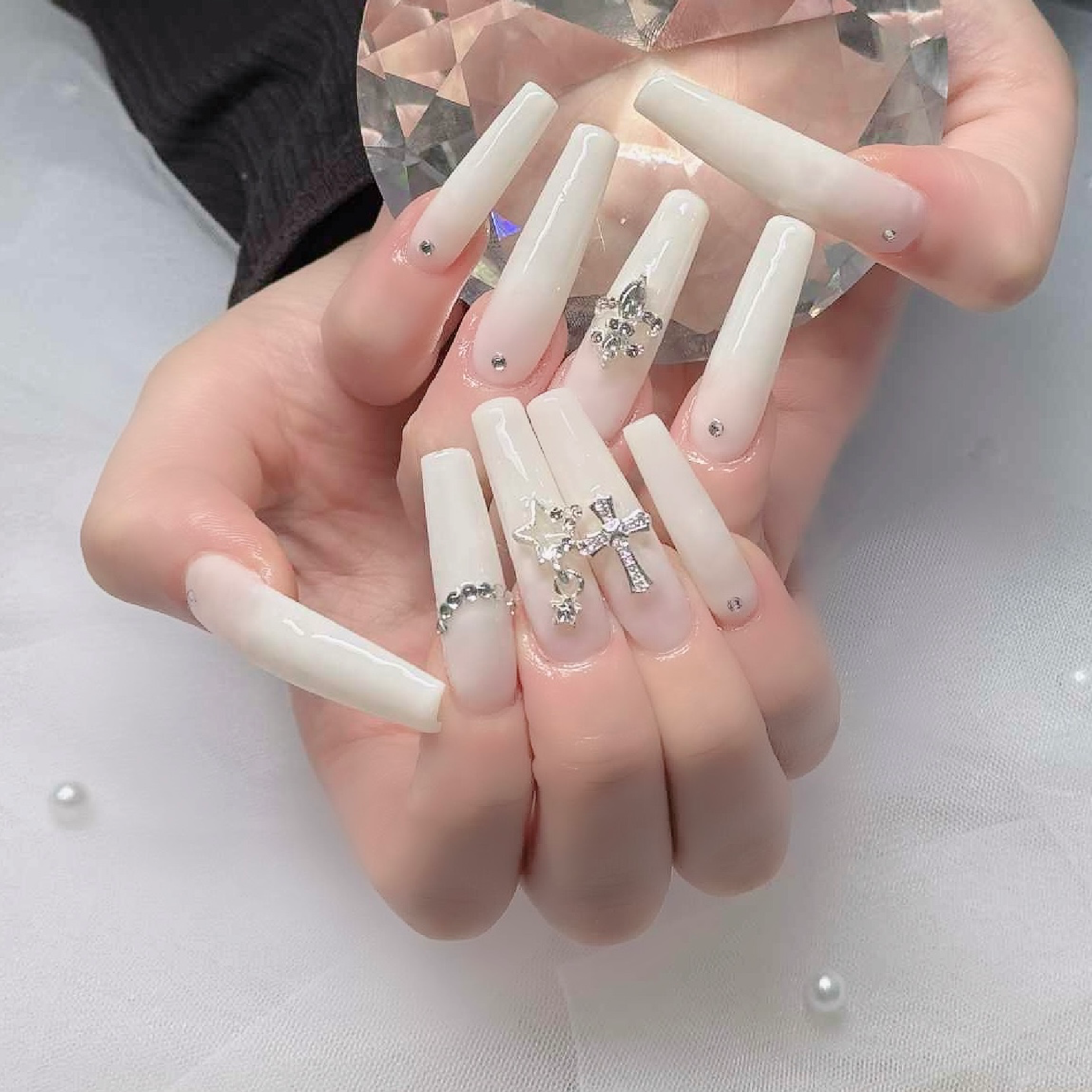 🎀NEW OPEN🎀チップ長さ出しワンカラー/ラメ・