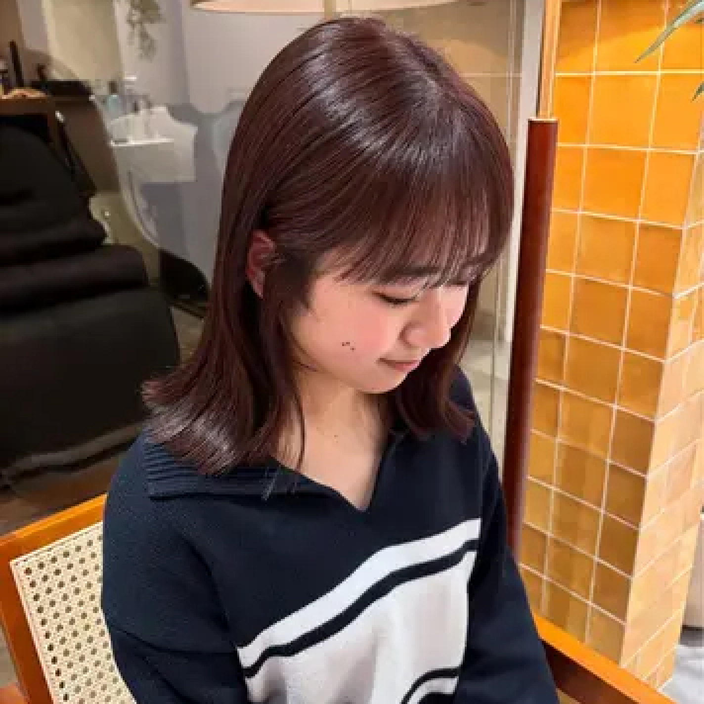 ケアカラー＋超音波1ステップトリートメント付🥰