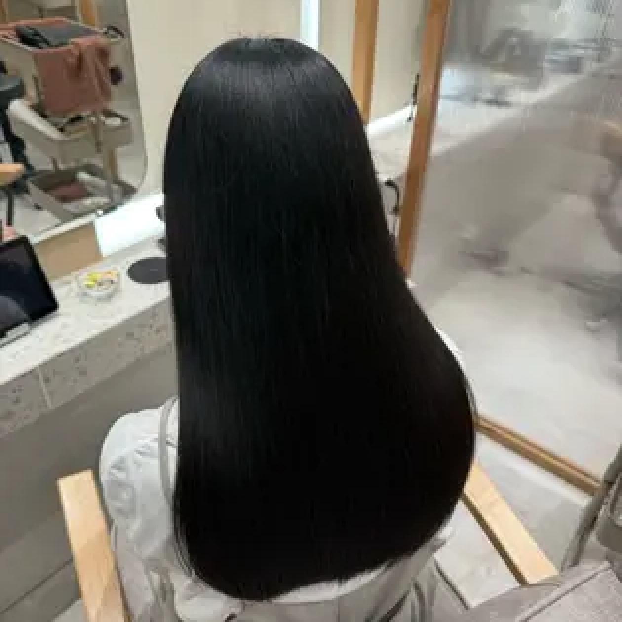Premium艶髪ストレート(縮毛矯正)+カット+超音波3stepトリートメント