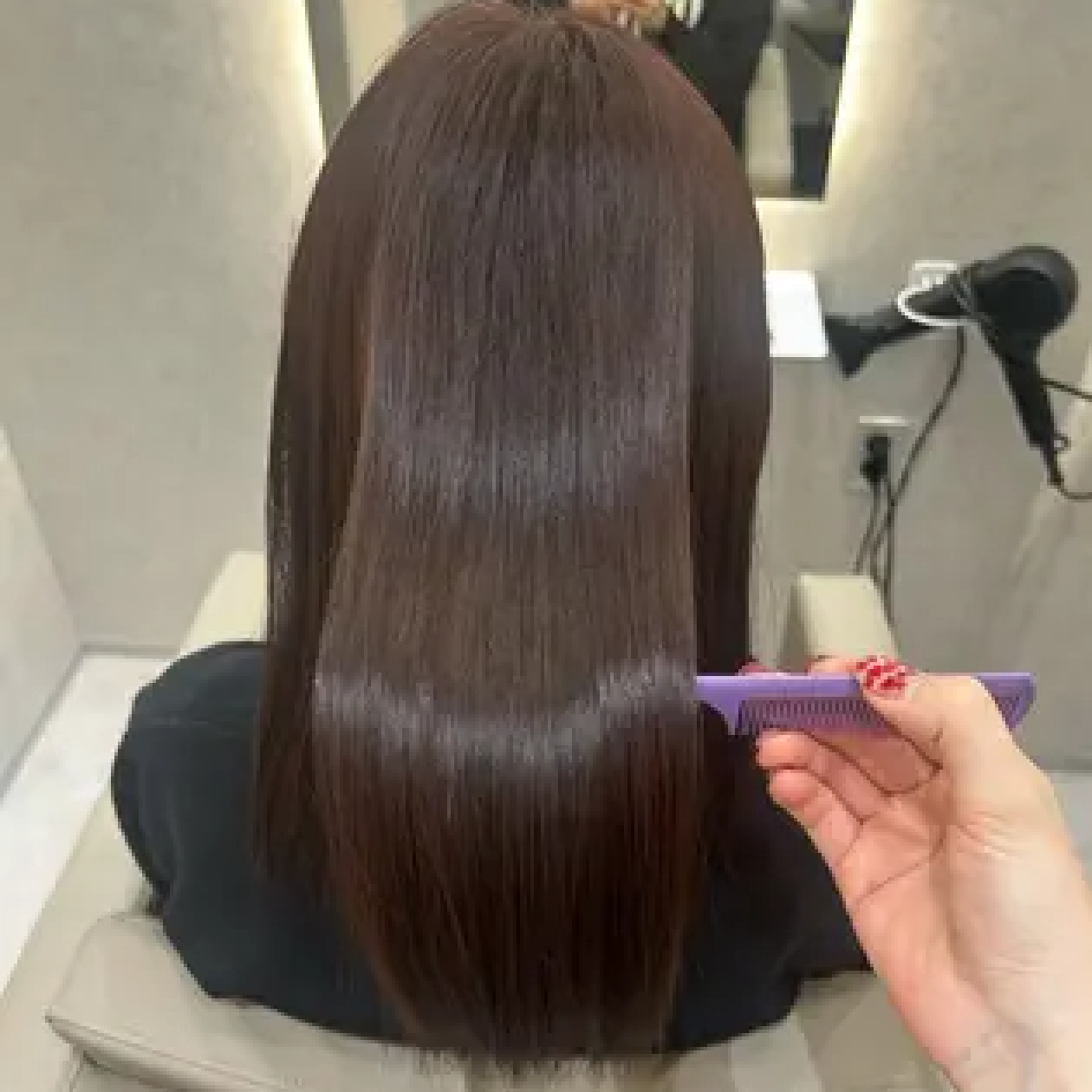 🌙カット＋Premium艶髪ストレート(縮毛矯正)＋3stepトリートメント