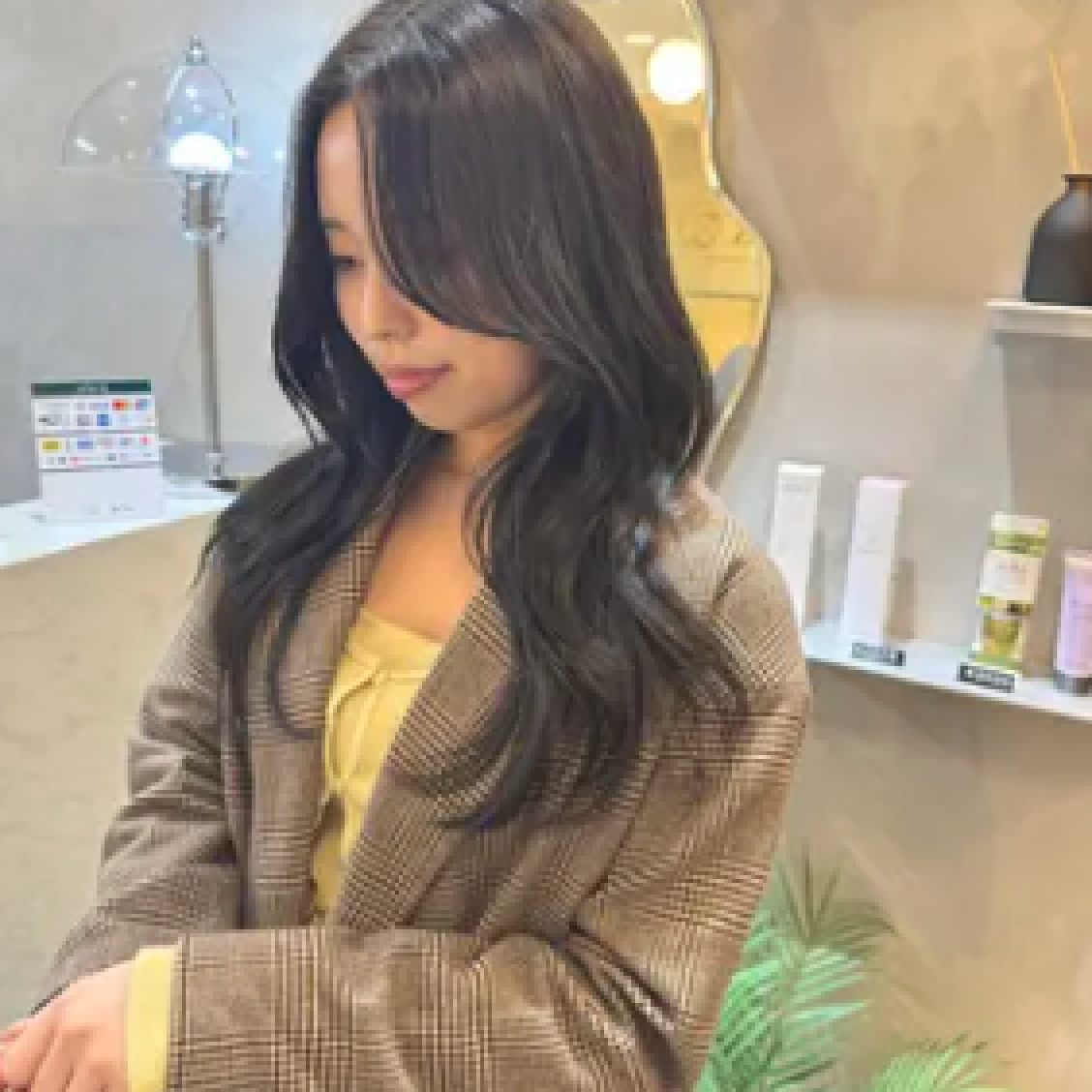 🇰🇷💇🏻‍♀️韓国風顔まわりカット × 髪質改善TR🤍