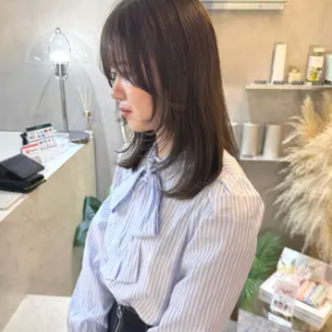 ネイリー学割🎀韓国風顔まわりカット×髪質改善ケアカラー×TOKIO TR🩵