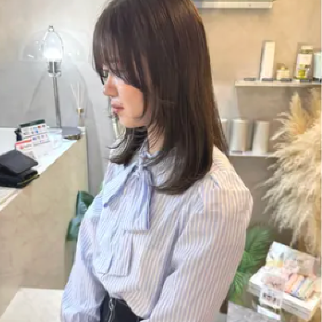 🇰🇷韓国風顔まわりカット×髪質改善ケアカラー×TOKIO TR🩵