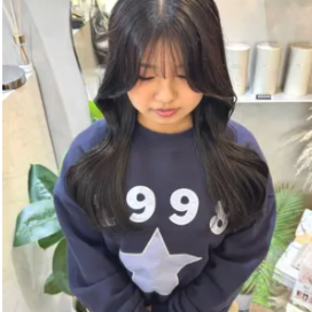 🇰🇷韓国風顔まわりカット×髪質改善ケアカラー×TOKIO TR🩵