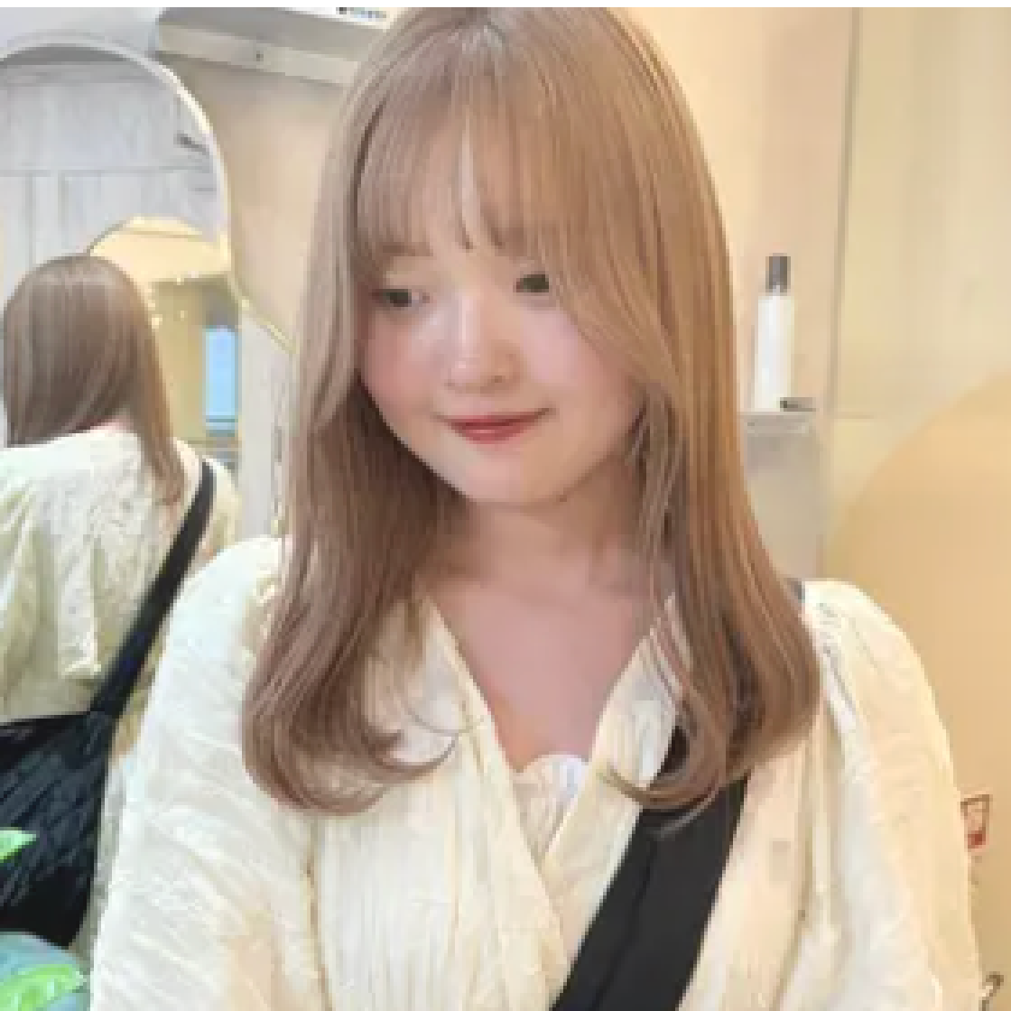 透明感✨ケアブリーチ＋髪質改善inケアカラー＋超音波クイックTR🧚‍♀️