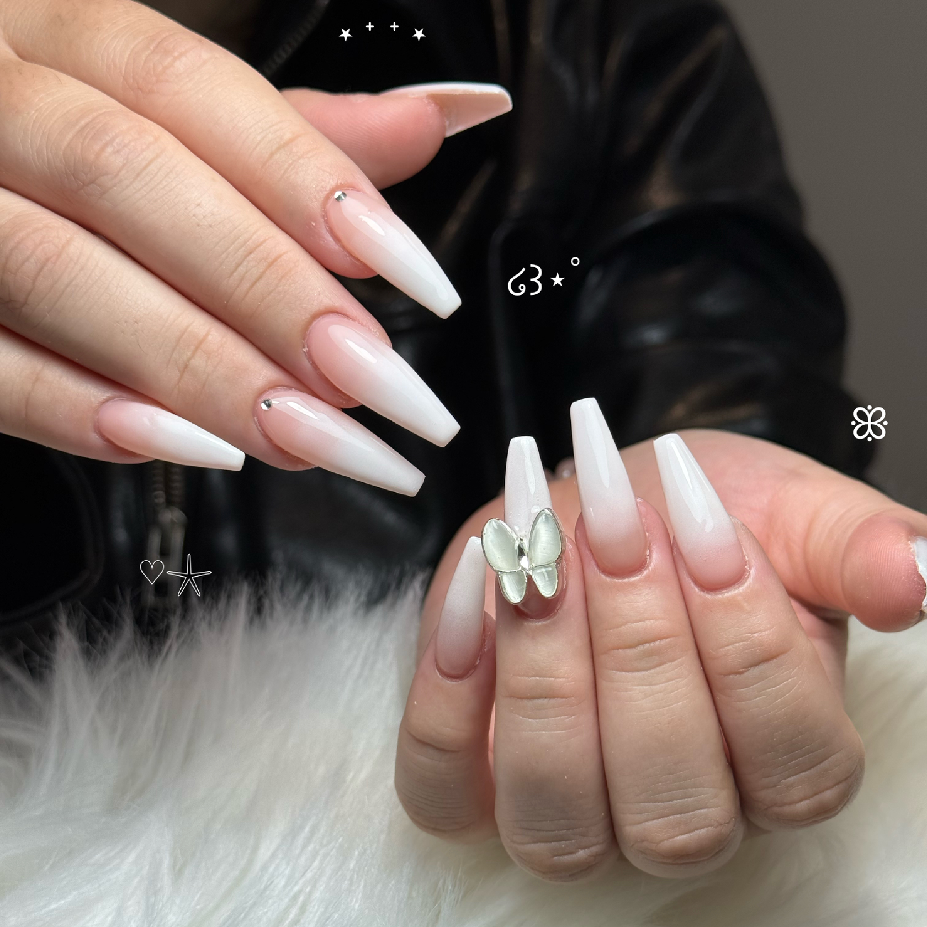 NewOpen🎀【長さ出し10本】マグネット,グラデーションパーツ2個