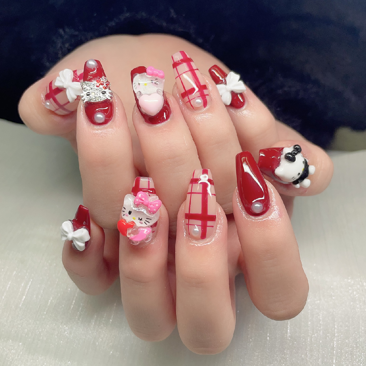 (時間内)チップ長さ出し無し+アートやり放題+ストーン付け放題⭐️オフ込み