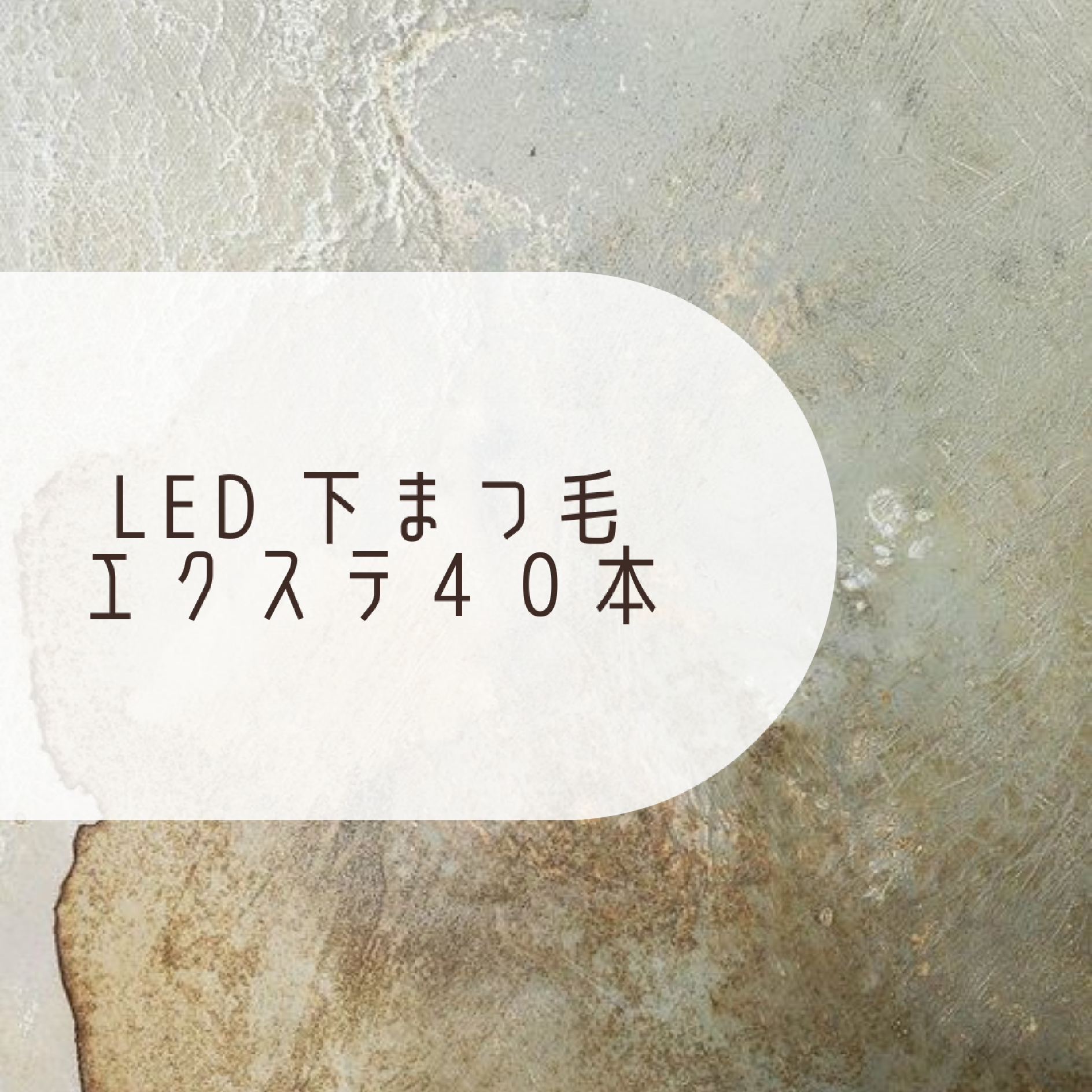 〔オプション〕LED下マツエク（40本）