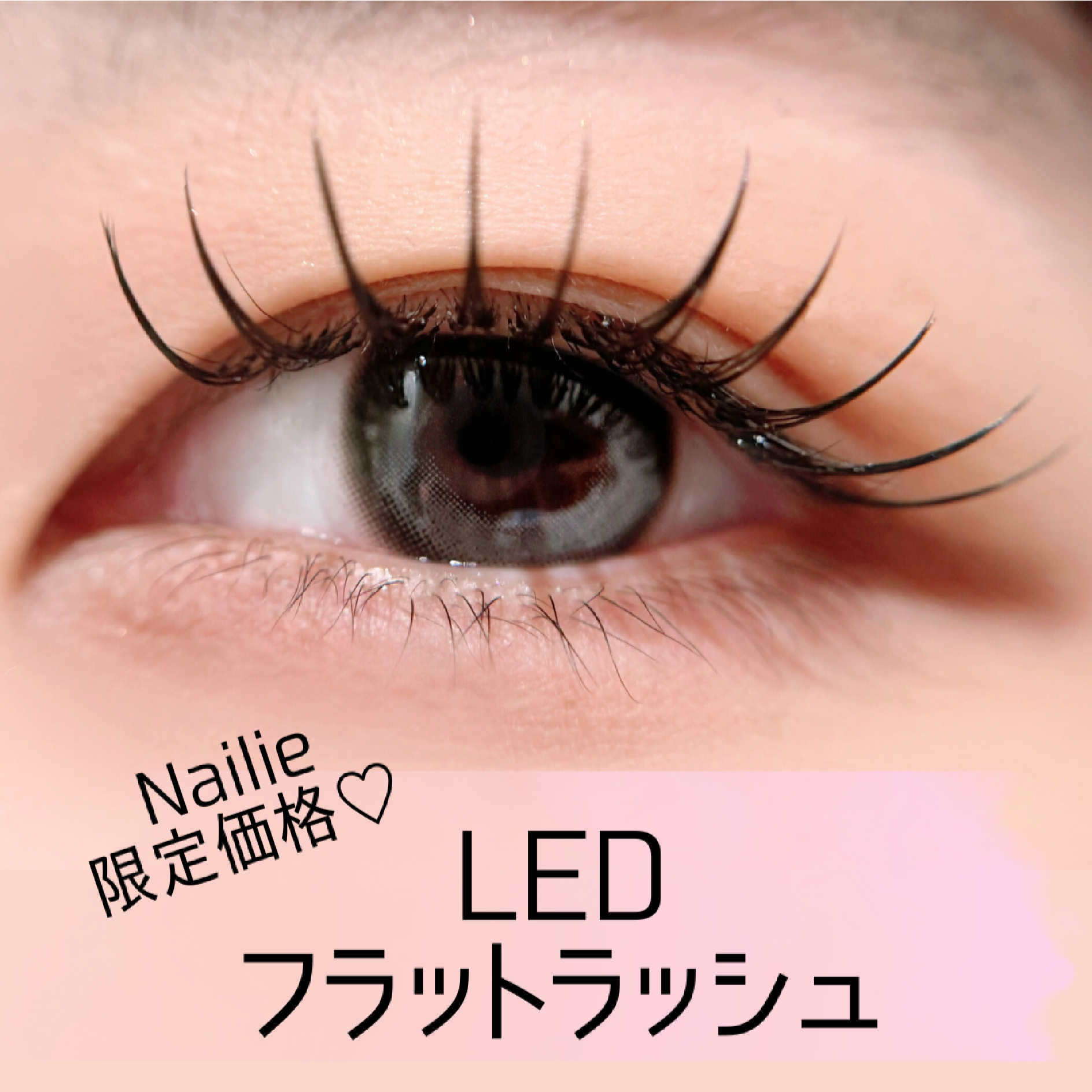【7/20限定クーポン💖】LEDフラットラッシュ120本　¥6000