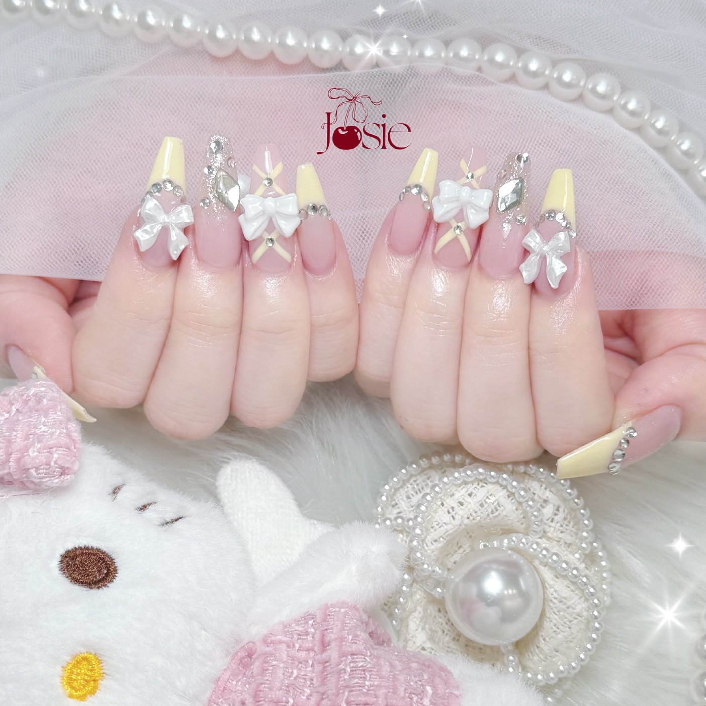 【大人気】自爪🎀アートやパーツつけ放題🍒