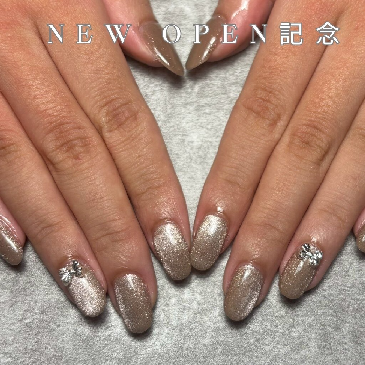 【NEWOPEN記念】他店オフ無料☆ジェルネイル★マグネットワンカラー