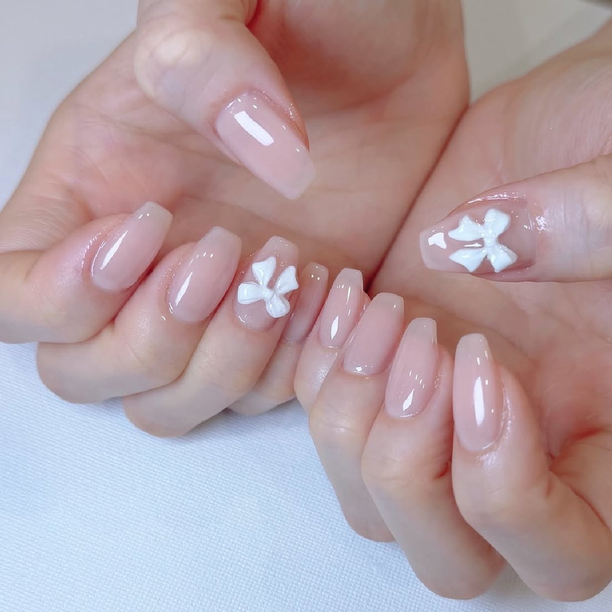 長さだしチップ10本とワンカラー💅パーツ2個付けor埋め尽くし2本