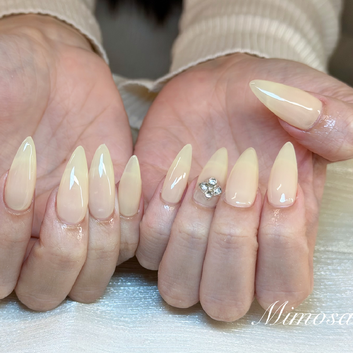 【チップ長さだし】究極美フォルムワンカラー☆ 2色まで選べる