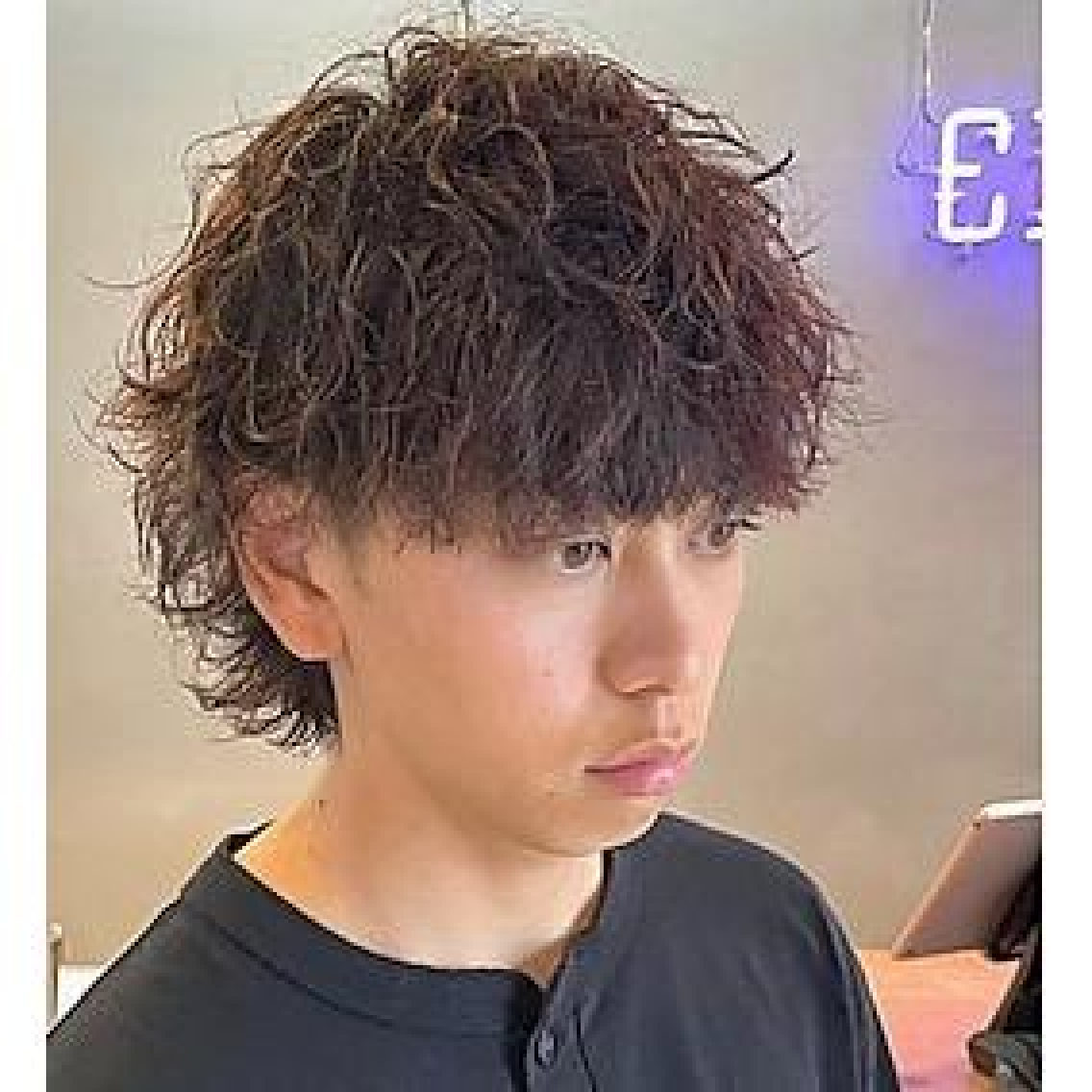 【MEN'S限定】［波巻き］パーマ＋メンズカット￥12300