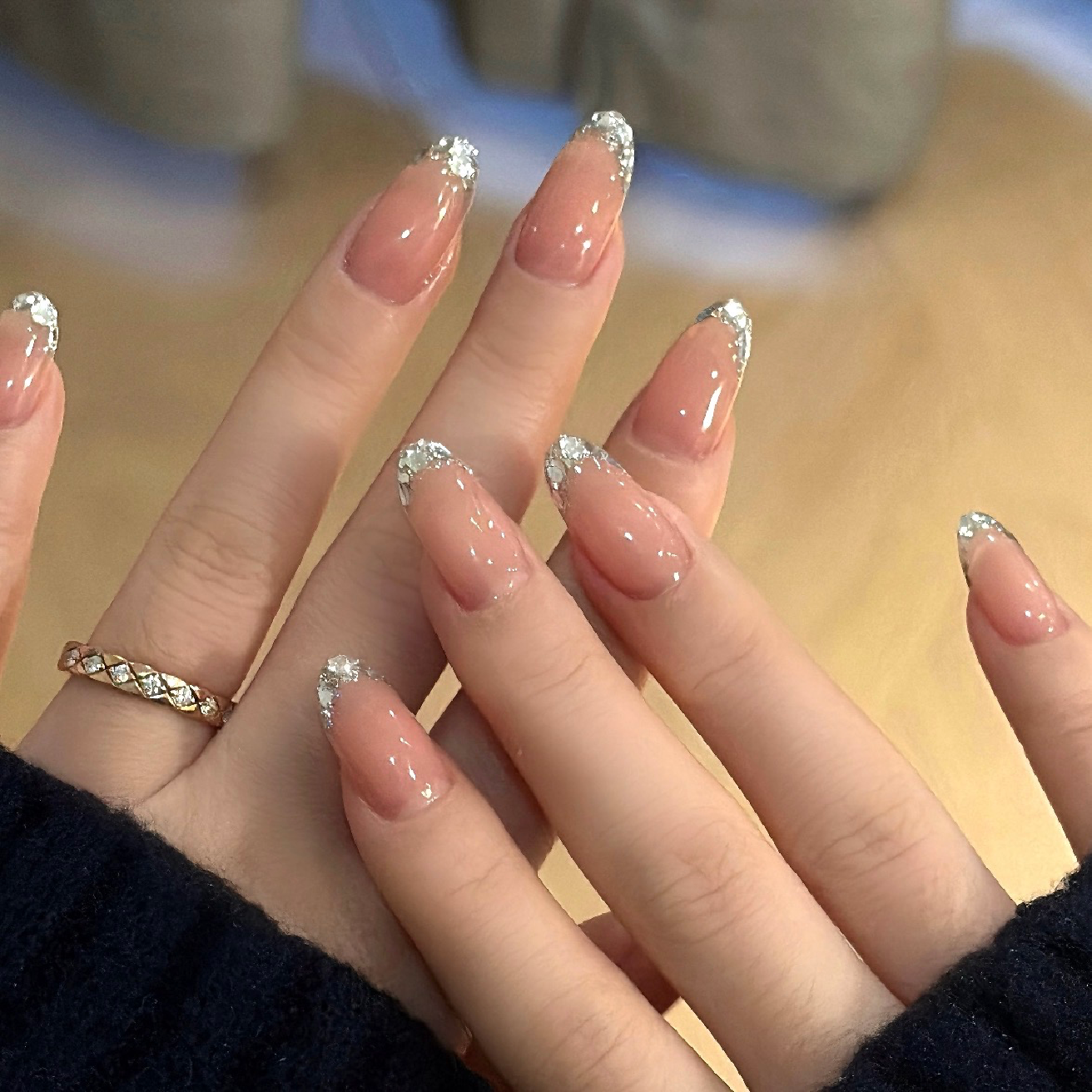 HAND【オフ込み】 SNS大人気✨ガラスフレンチ💕