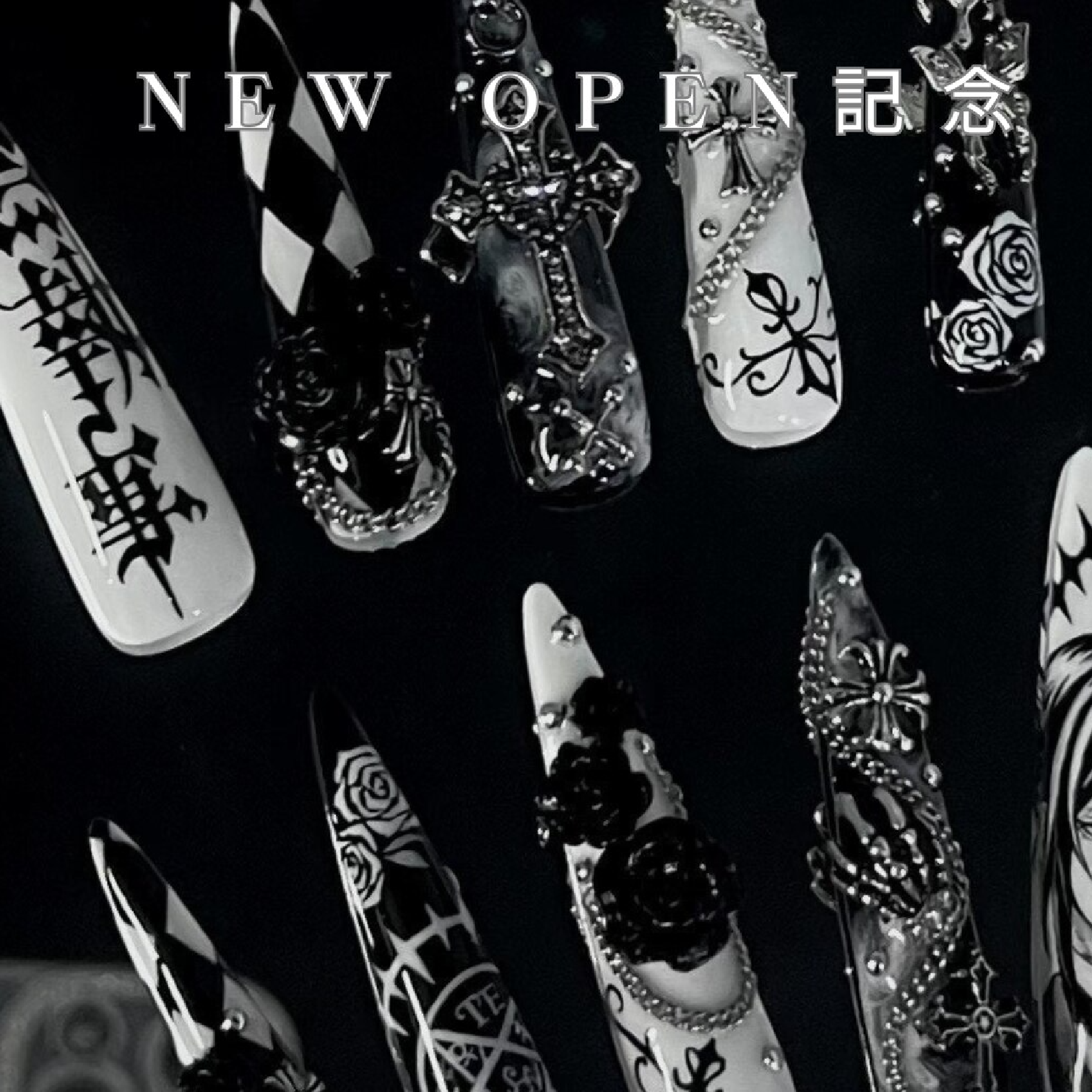 【長さだし】自店オフ無料★☆シンプルアート+長さだし10本