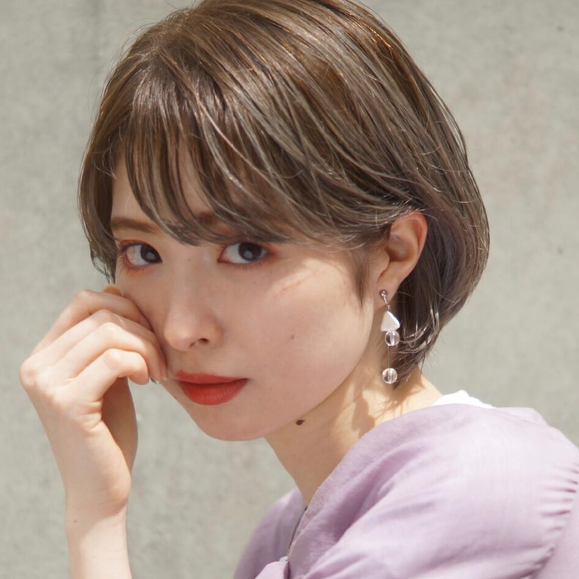 【伸ばし中のメンテナンス】艶感カラー+トリートメント