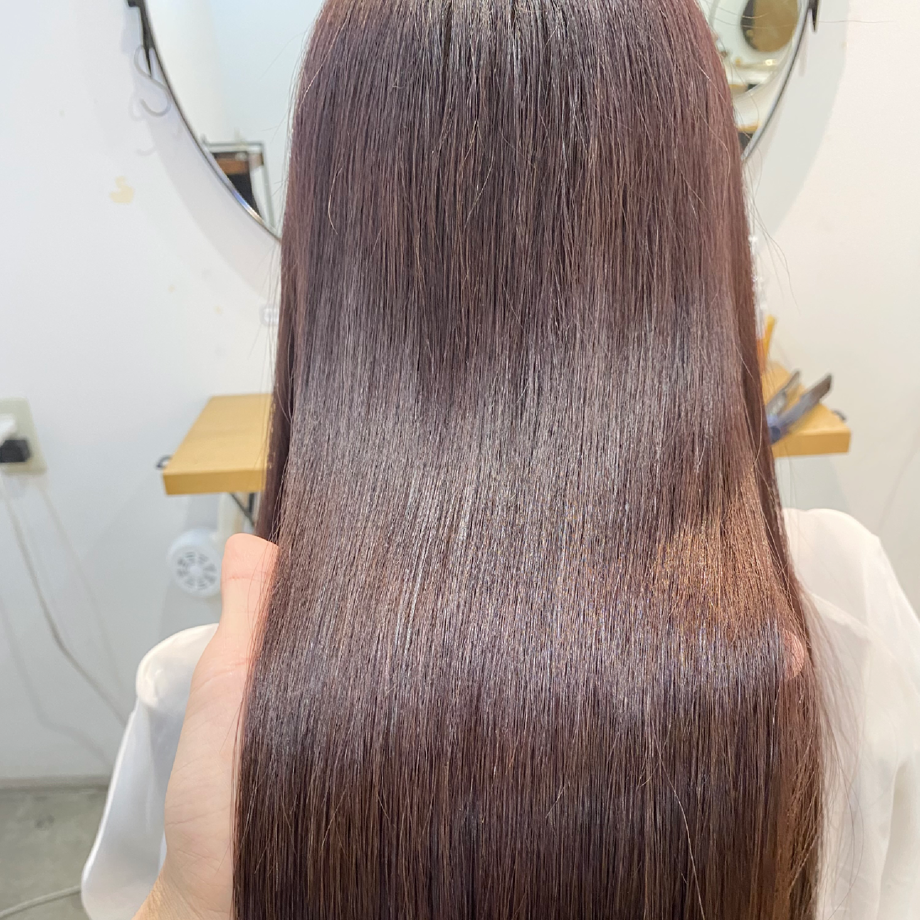 ✨酸性ストレート+髪質改善カラー