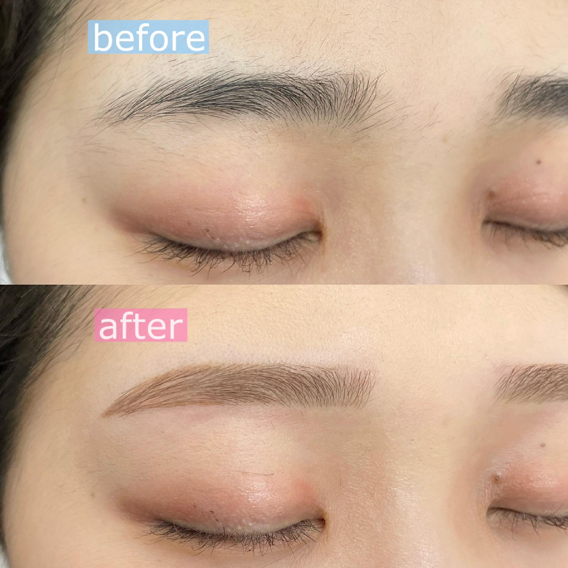 眉毛カラー+美眉毛アイブロウWAXスタイリング+眉メイク仕上げ+指名料込み