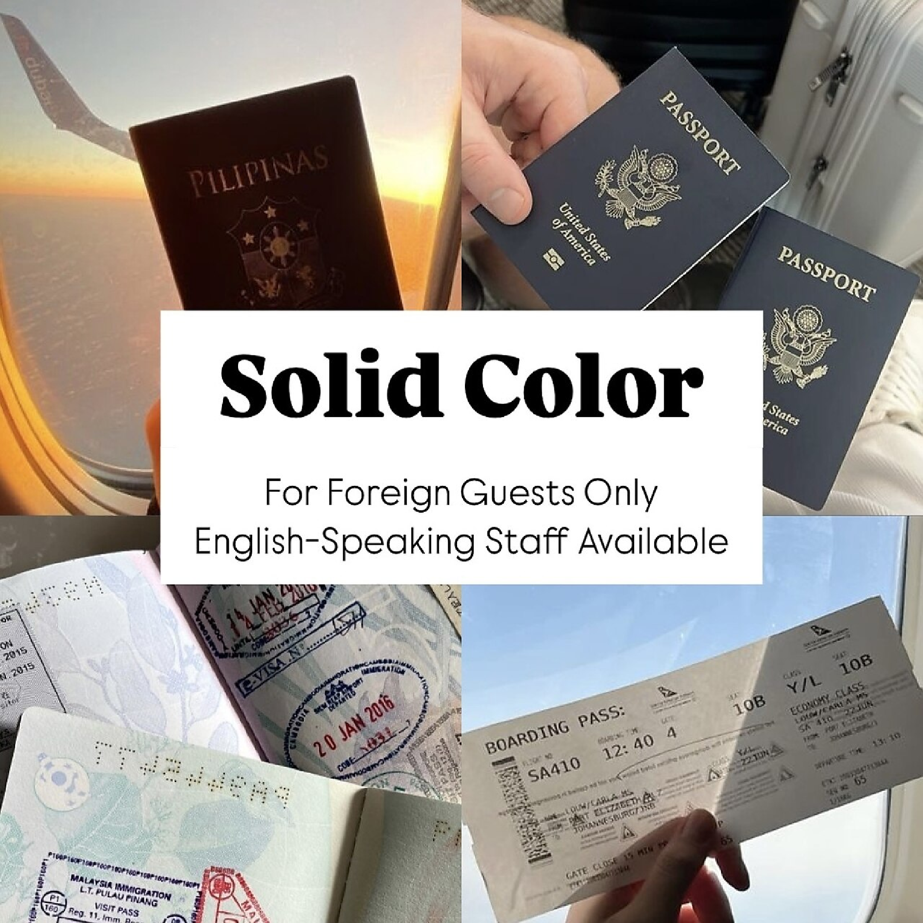 SOLID COLOR  for non-Japanese speakers!