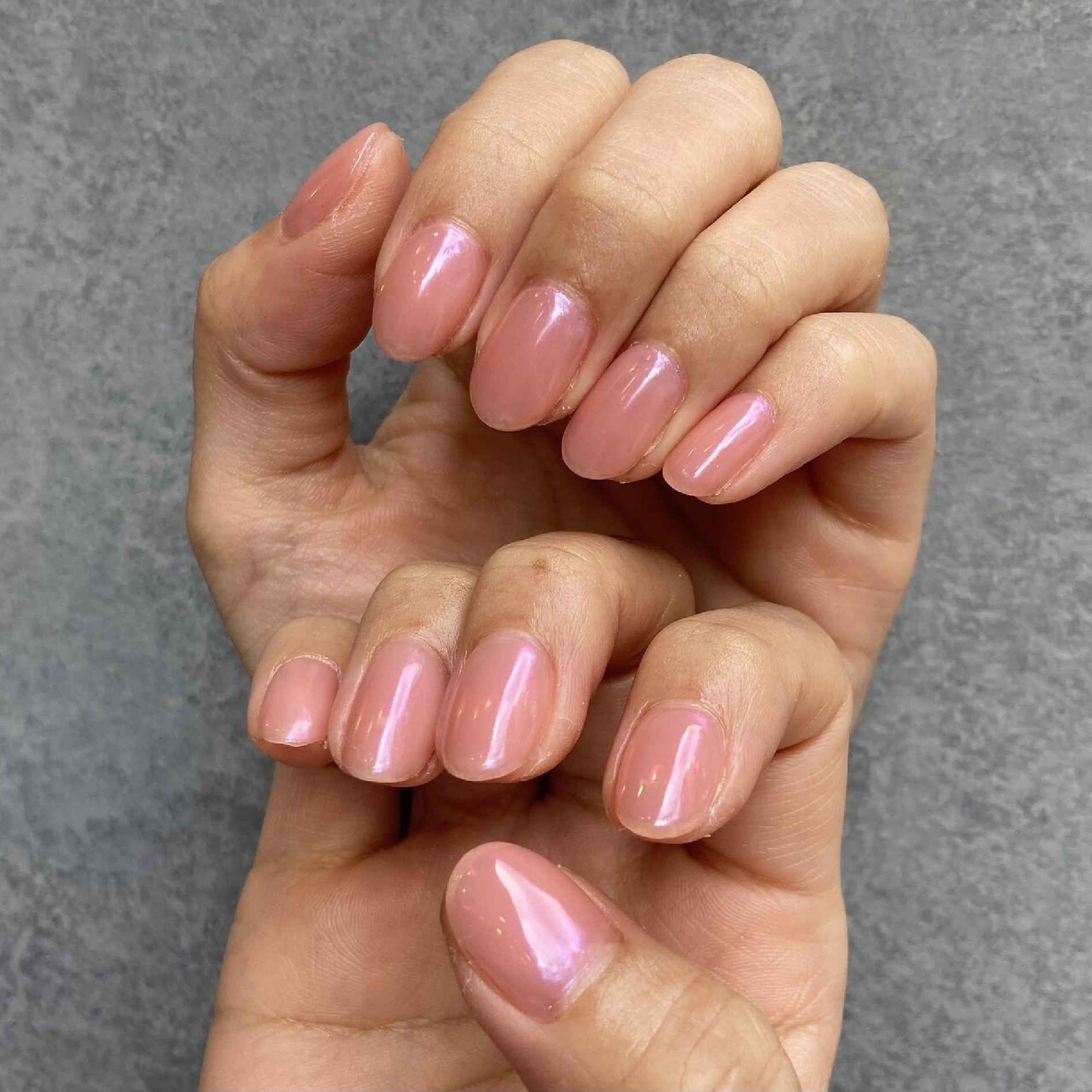 《spring  nail》オーロラミラー ワンカラーネイル♪